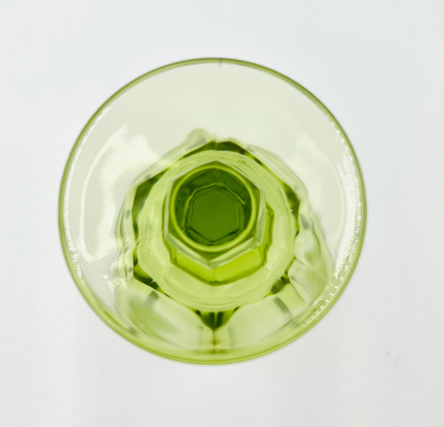 Vintage Imperial Glass Verde Green Goblet