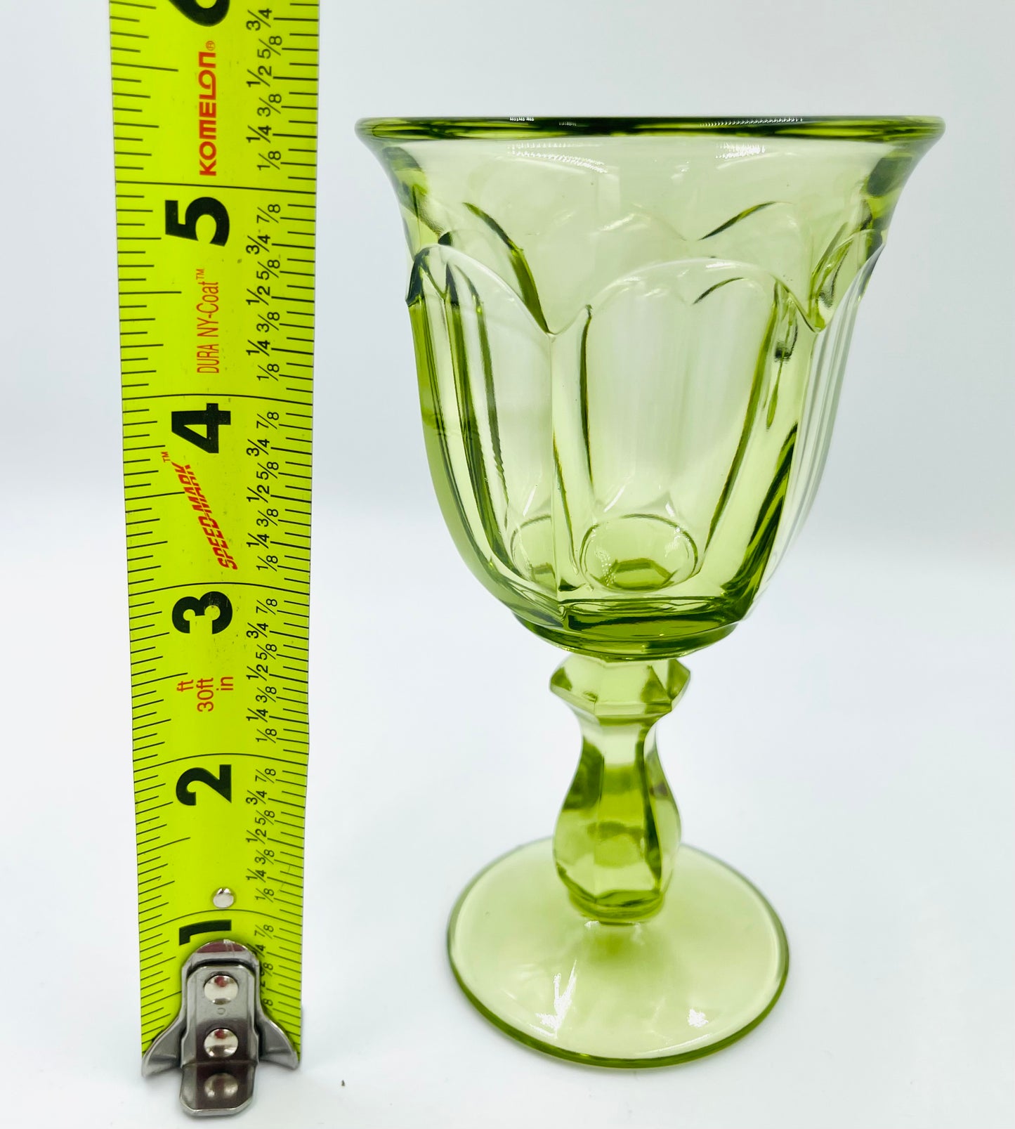 Vintage Imperial Glass Verde Green Goblet