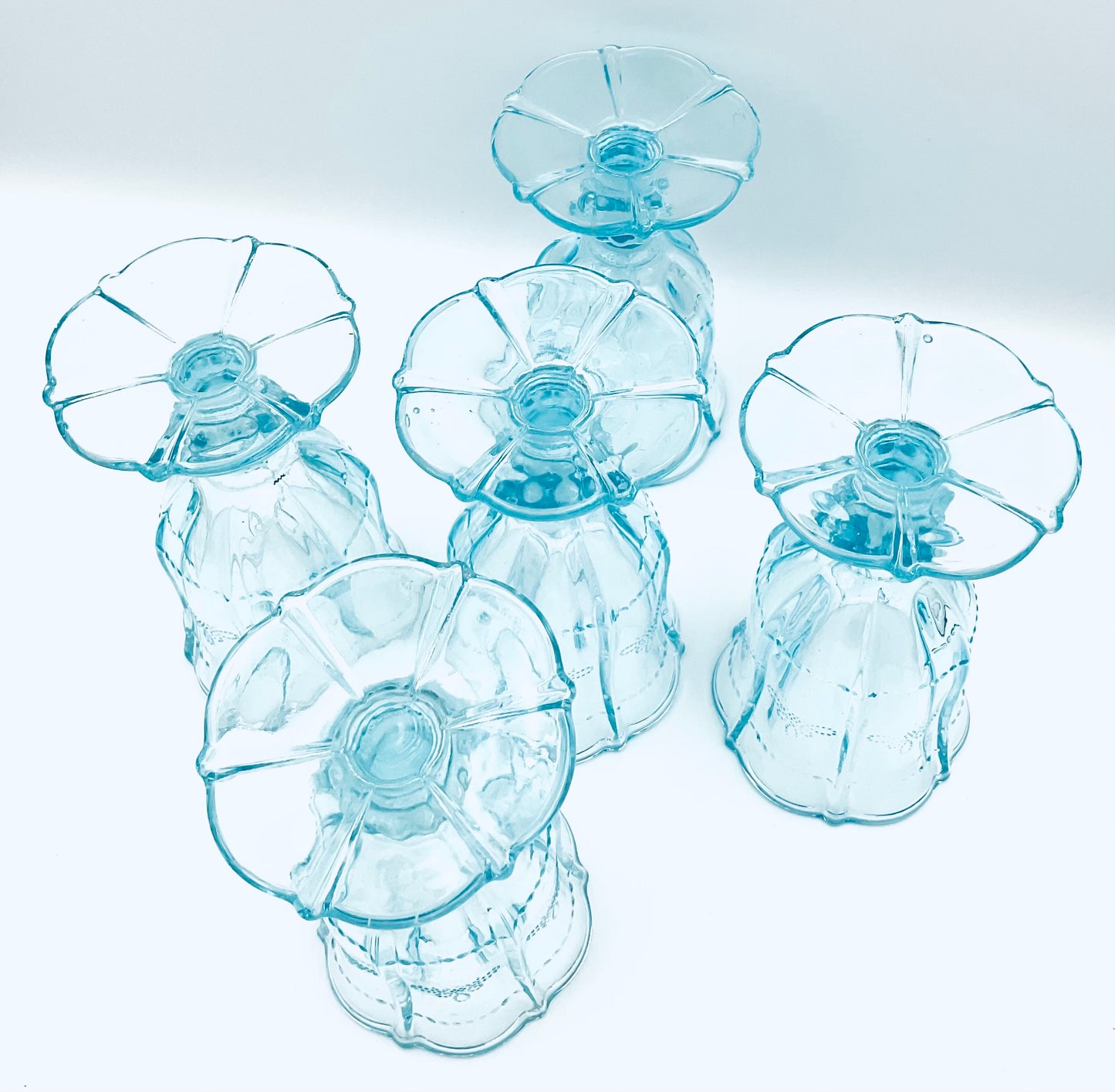 Debi Lilly Blue / Tourquoise Vintage Goblet