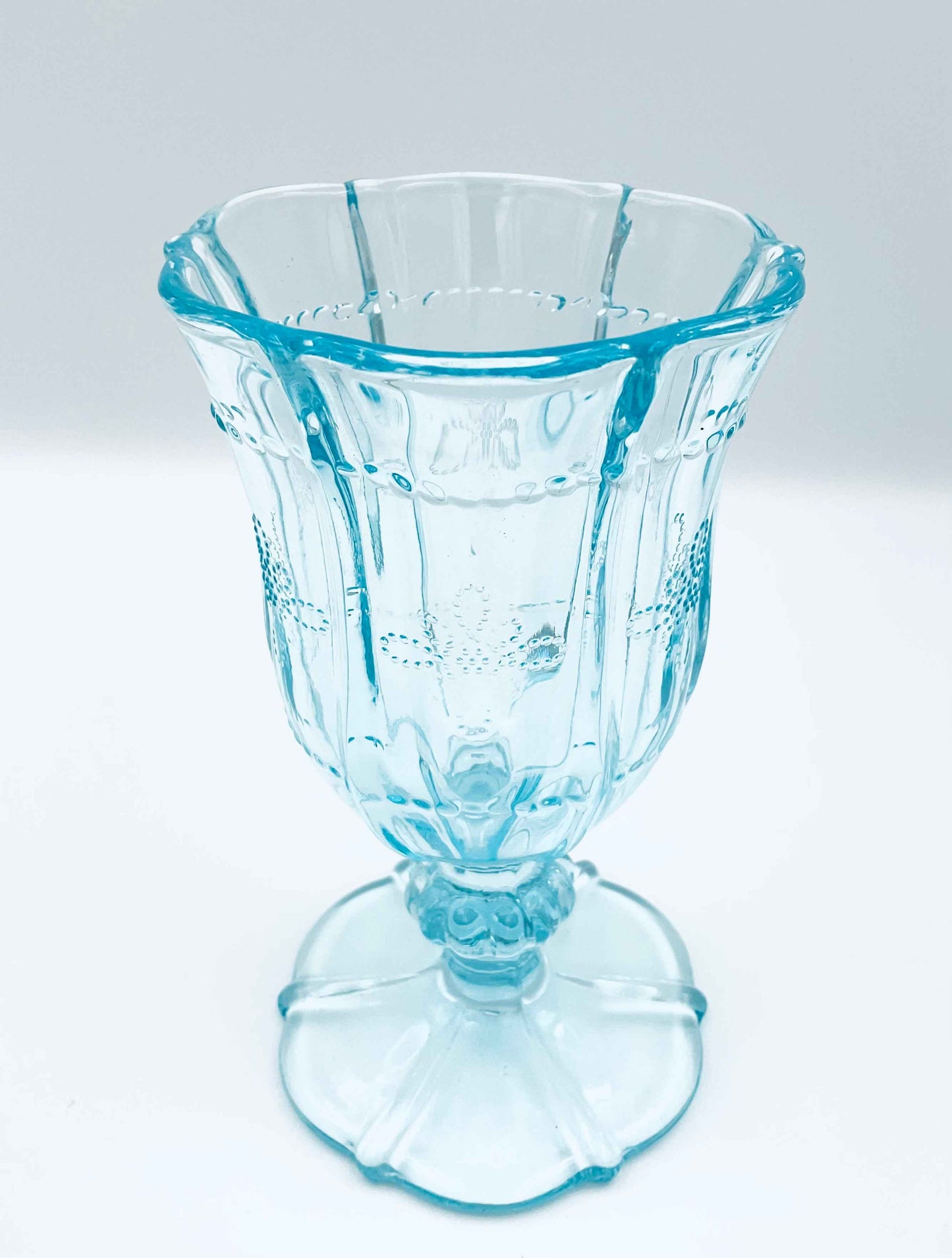 Vintage Debi Lilly Blue Turquoise Vintage Goblet