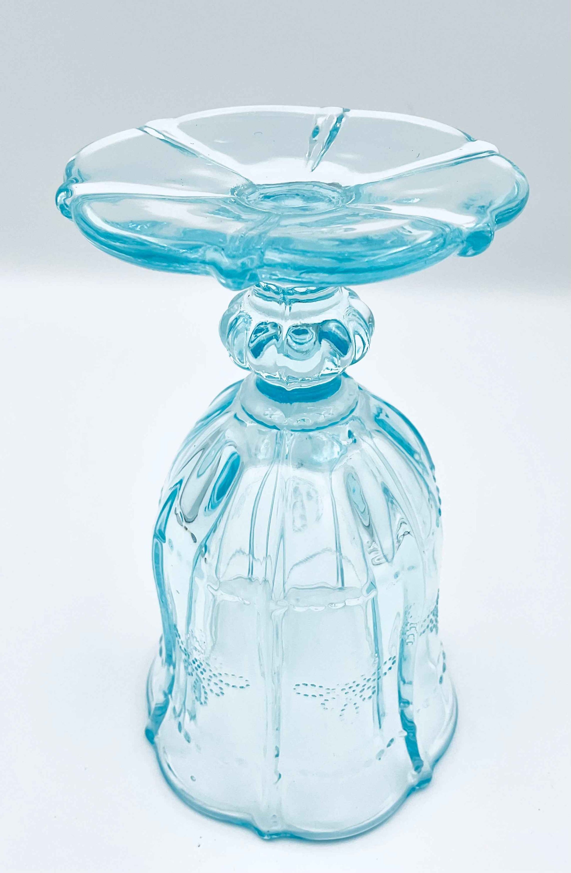 Vintage Debi Lilly Blue Turquoise Vintage Goblet
