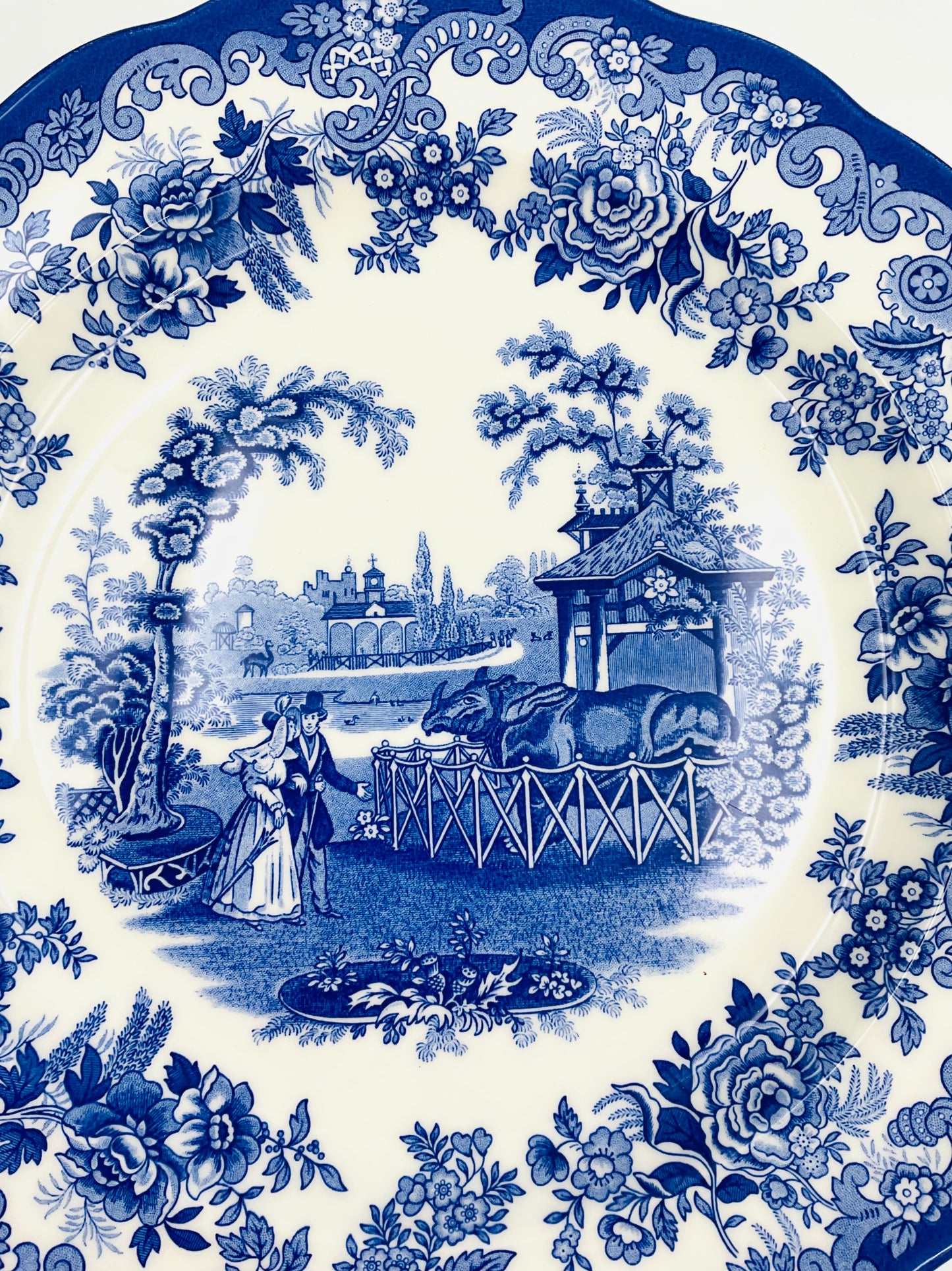 Spode Blue Room Collection “Rhinoceros House” Plate