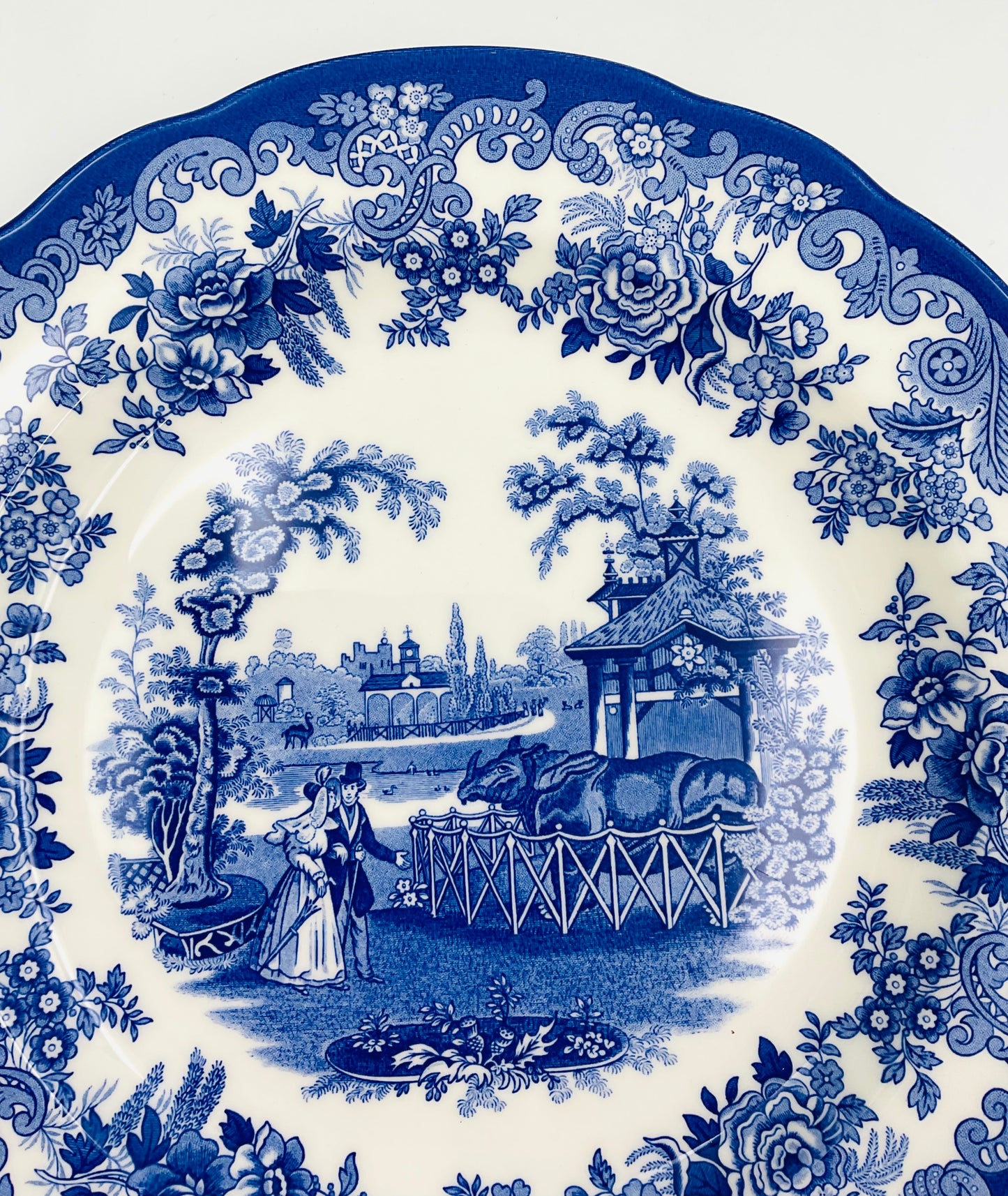 Spode Blue Room Collection “Rhinoceros House” Plate