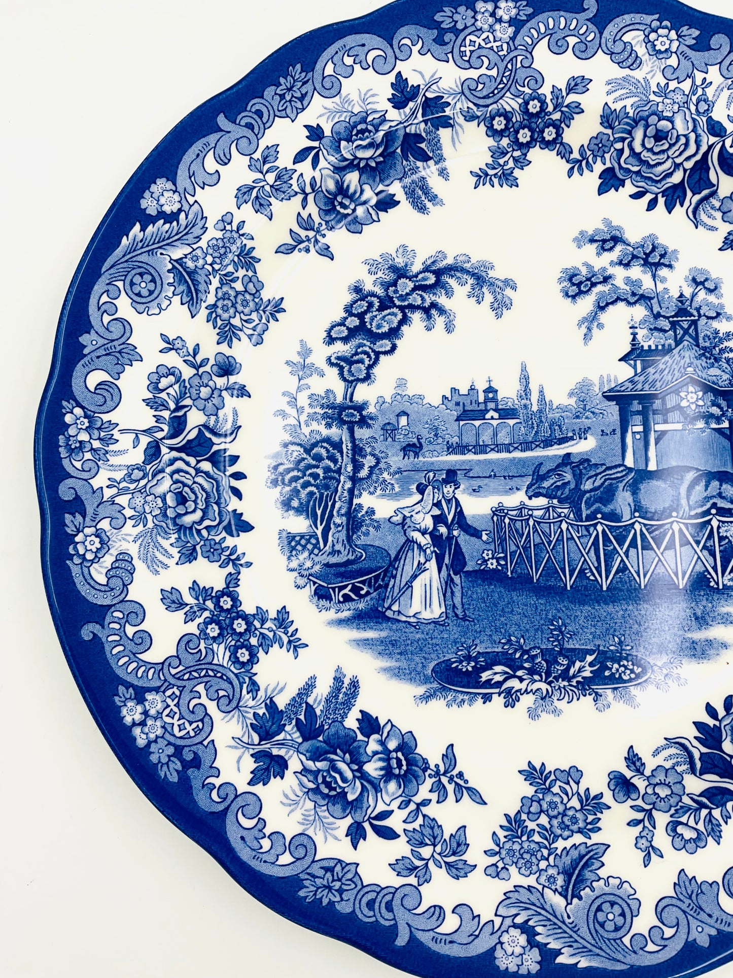 Spode Blue Room Collection “Rhinoceros House” Plate