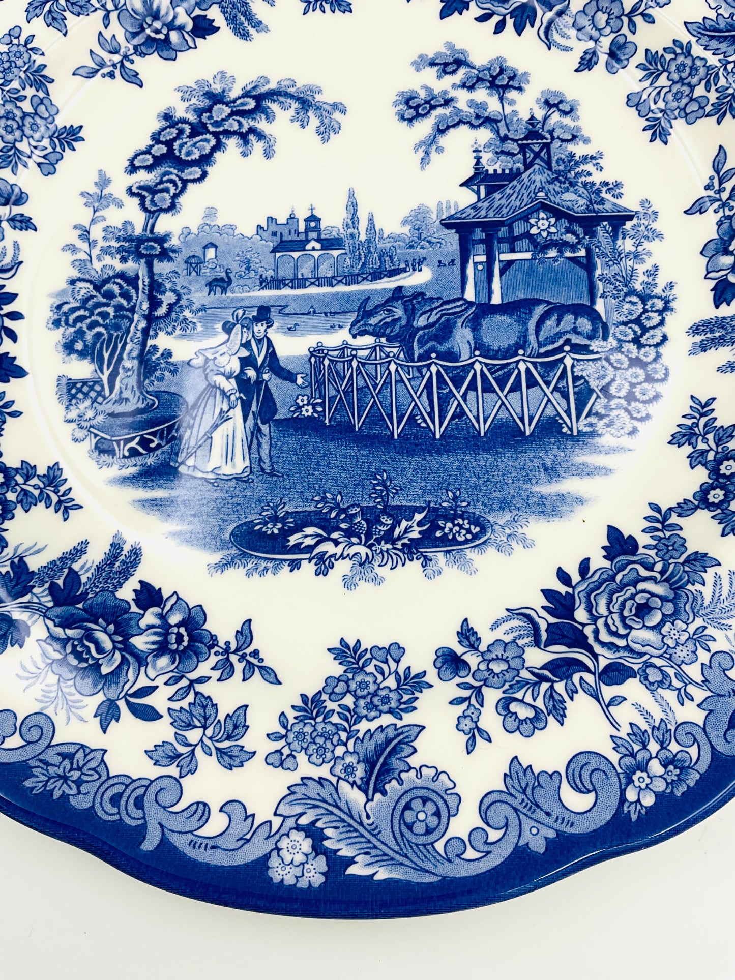Spode Blue Room Collection “Rhinoceros House” Plate