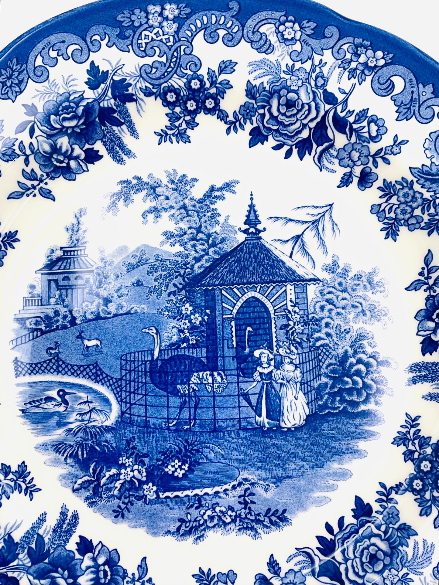 Spode Blue Room Collection “Ostrich House” Plate