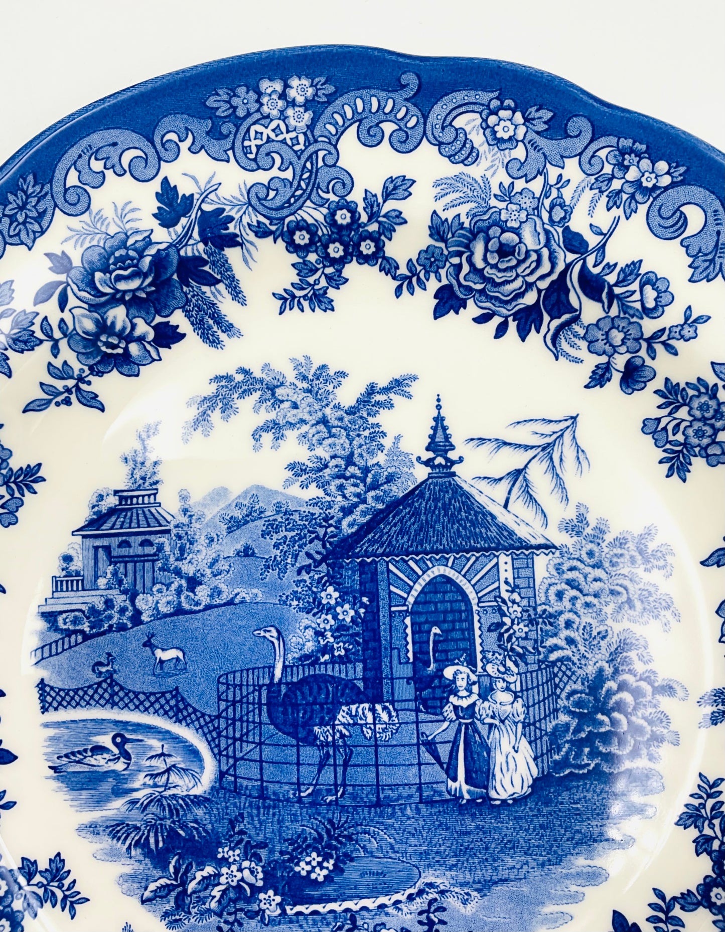 Spode Blue Room Collection “Ostrich House” Plate