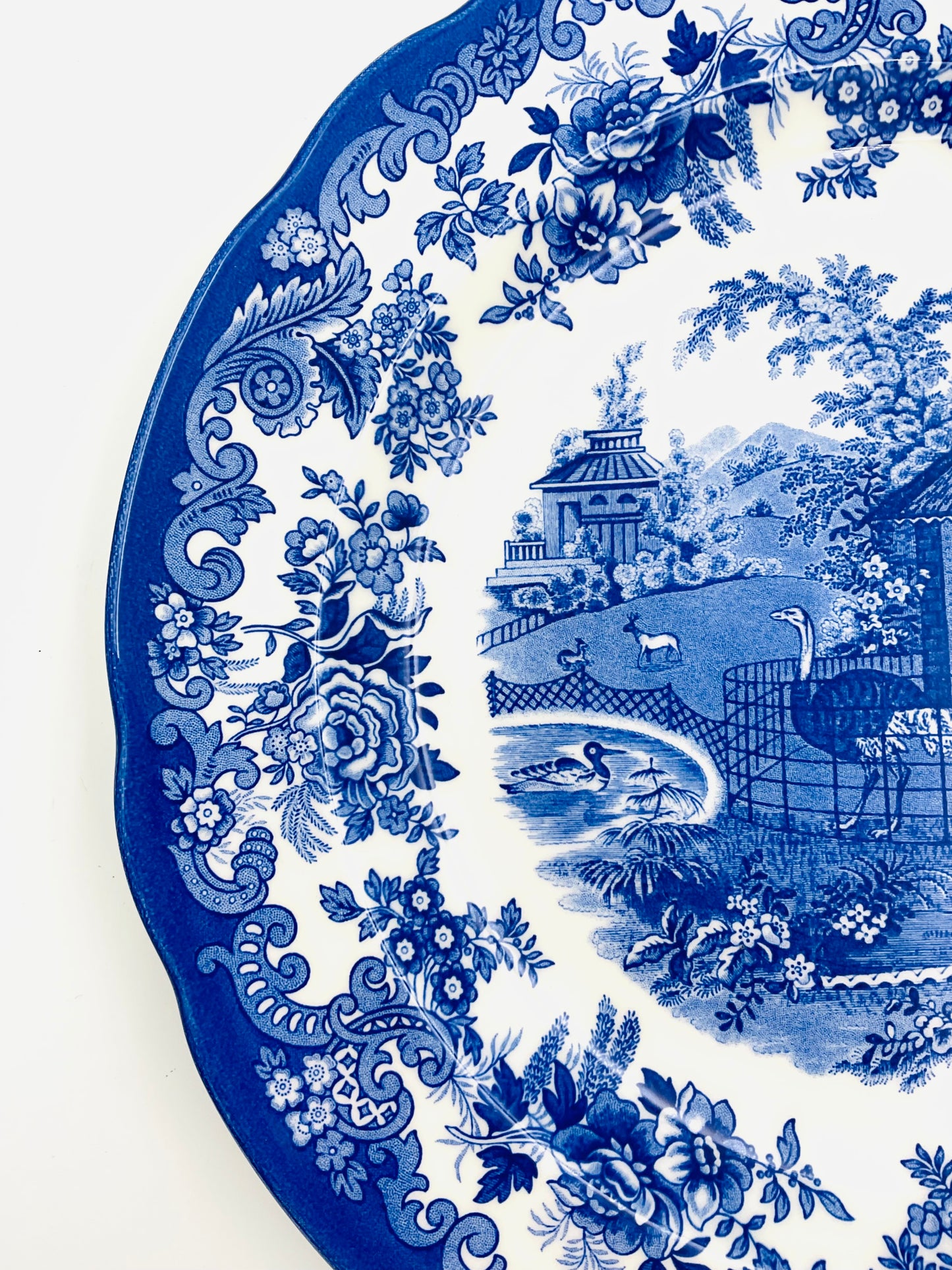 Spode Blue Room Collection “Ostrich House” Plate