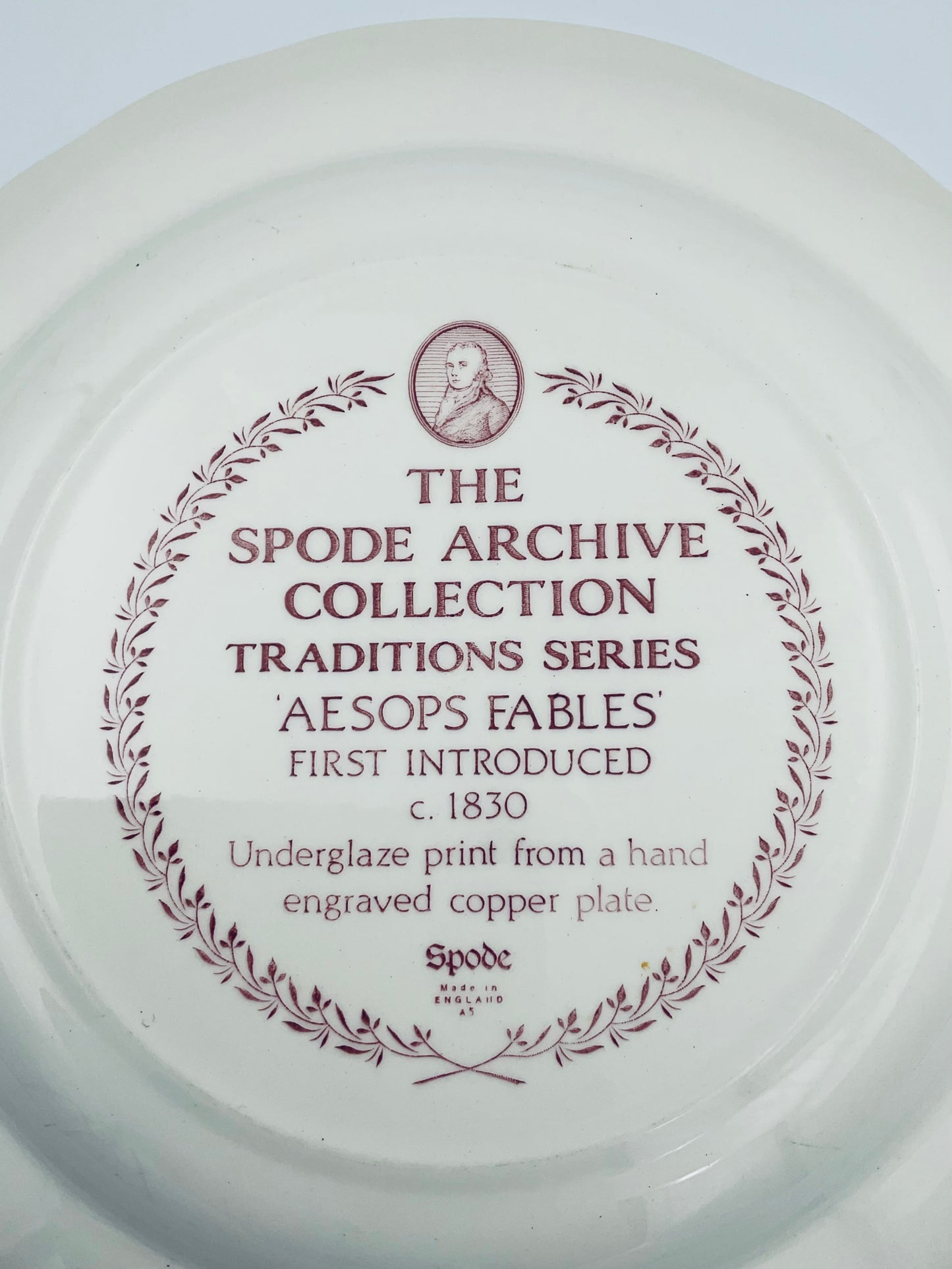Spode Archive Collection “Aesop’s Fables” Pattern Plate