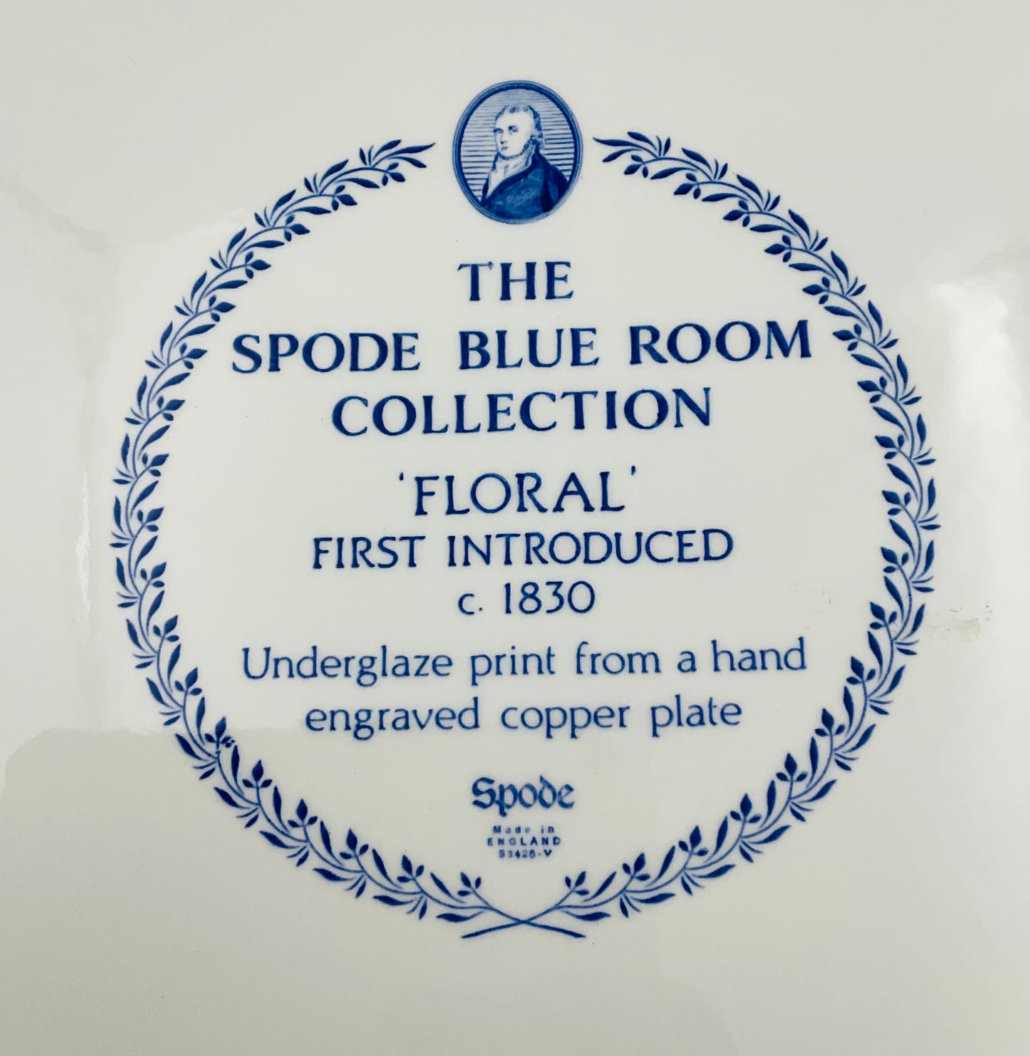 Spode Blue Room Collection ‘Floral’ Cake Plate