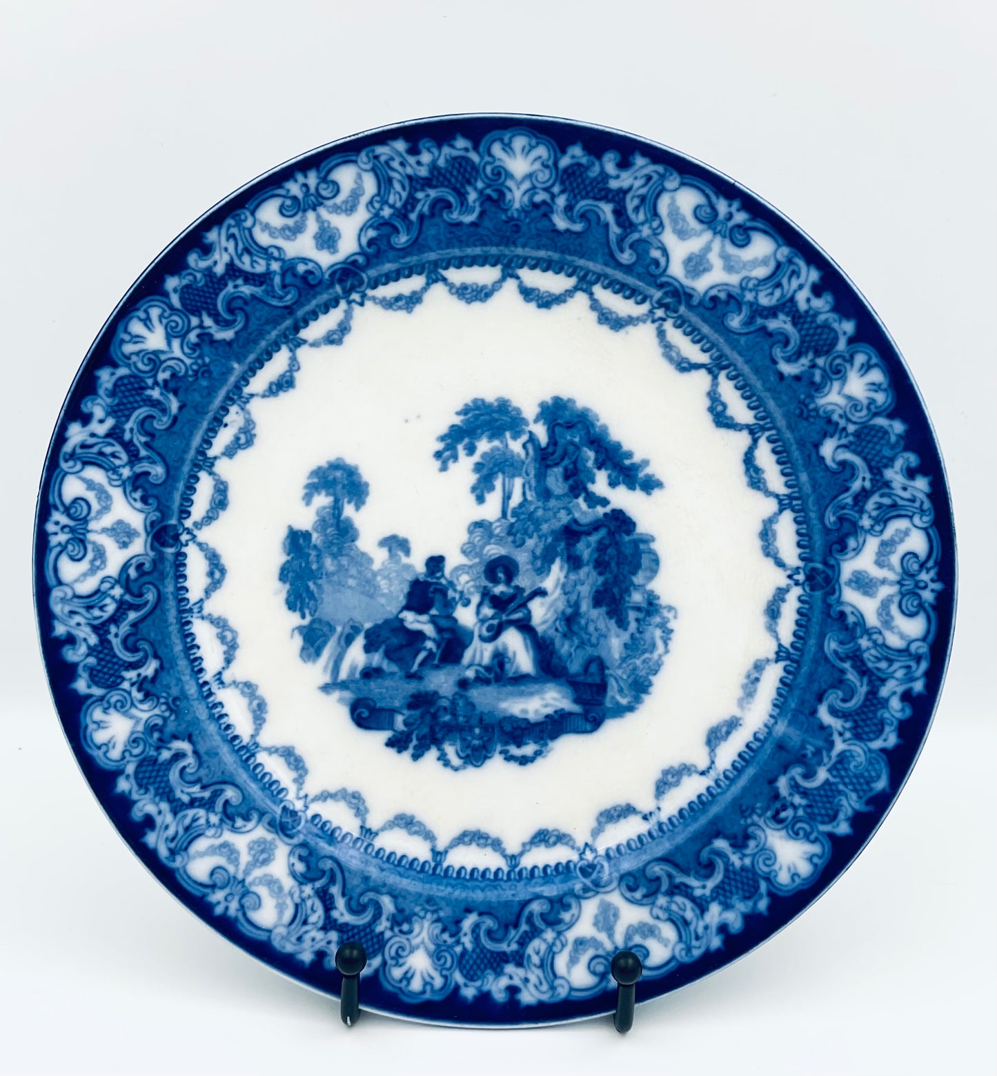 Antique ‘Watteau’ Pattern Plate by Doulton Burslem