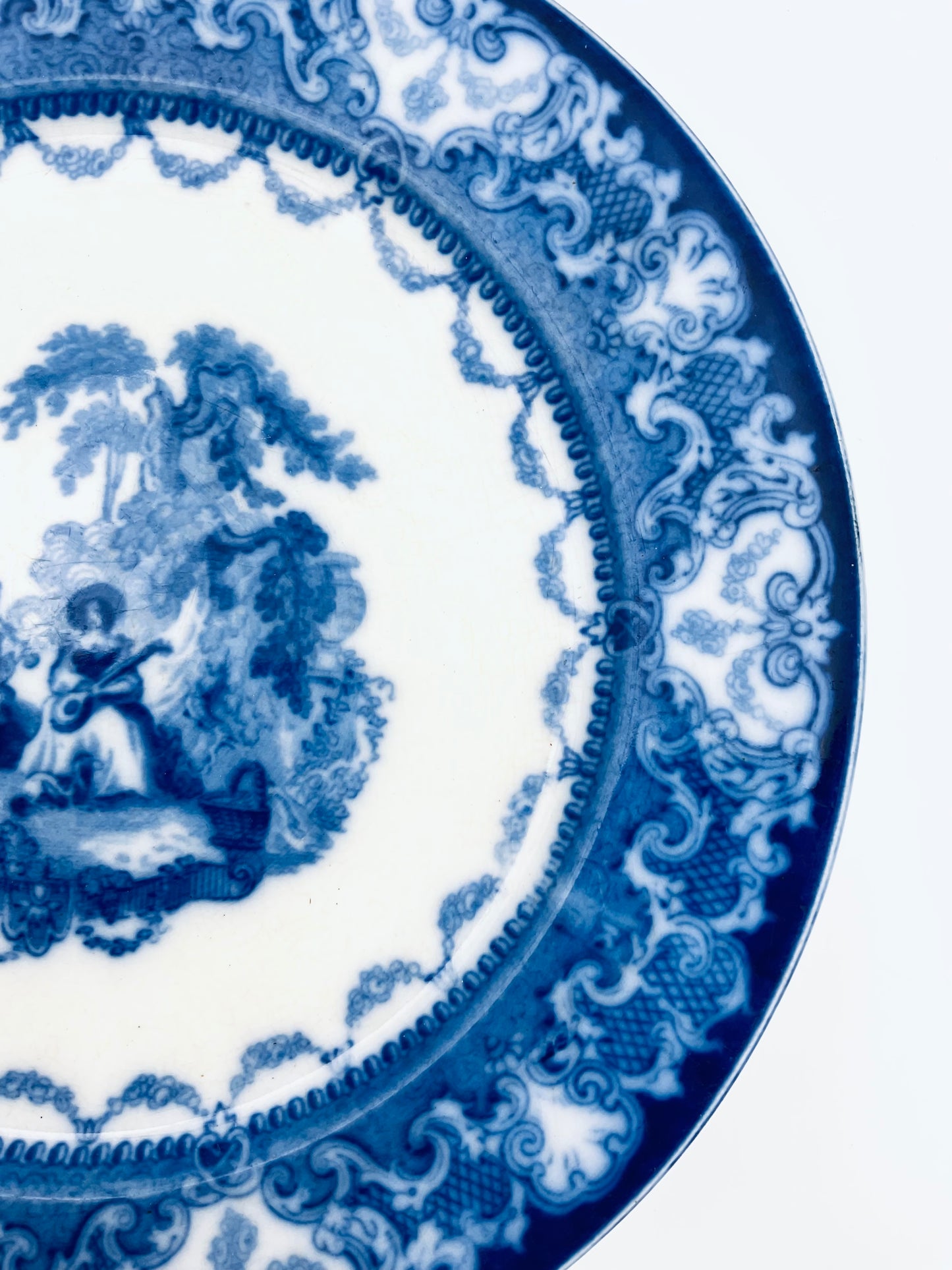 Antique ‘Watteau’ Pattern Plate by Doulton Burslem