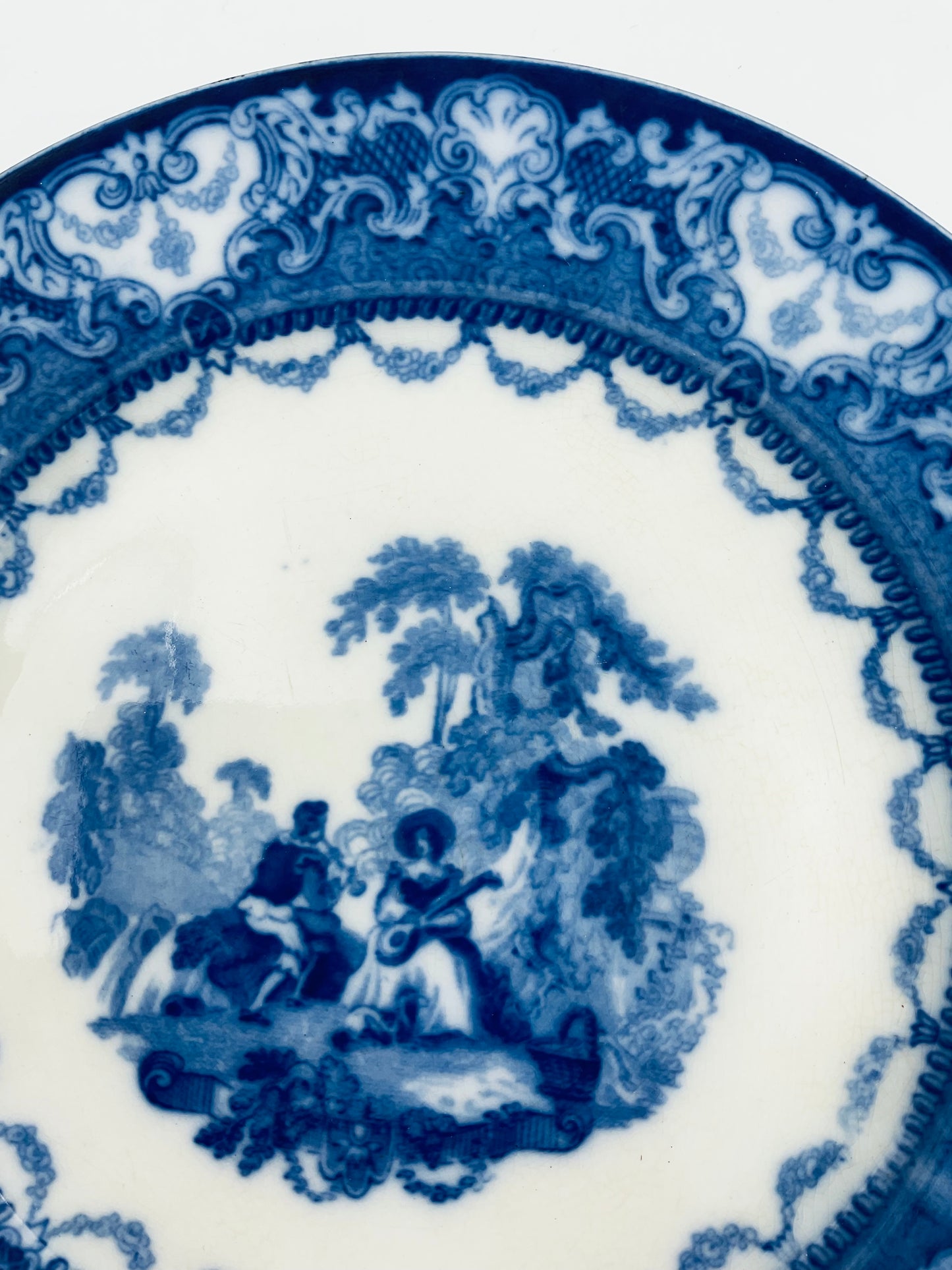 Antique ‘Watteau’ Pattern Plate by Doulton Burslem