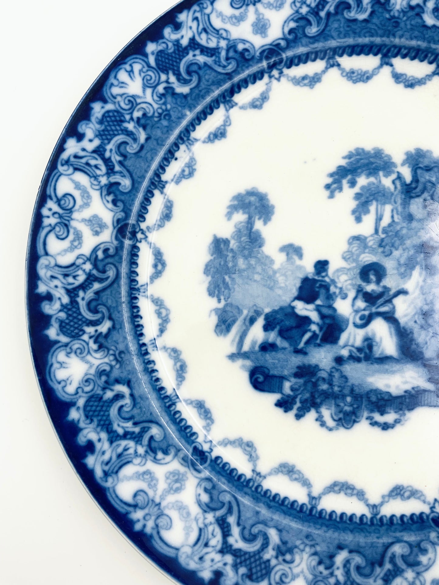 Antique ‘Watteau’ Pattern Plate by Doulton Burslem