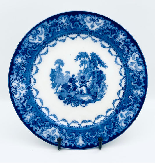 Antique ‘Watteau’ Pattern Plate by Doulton Burslem