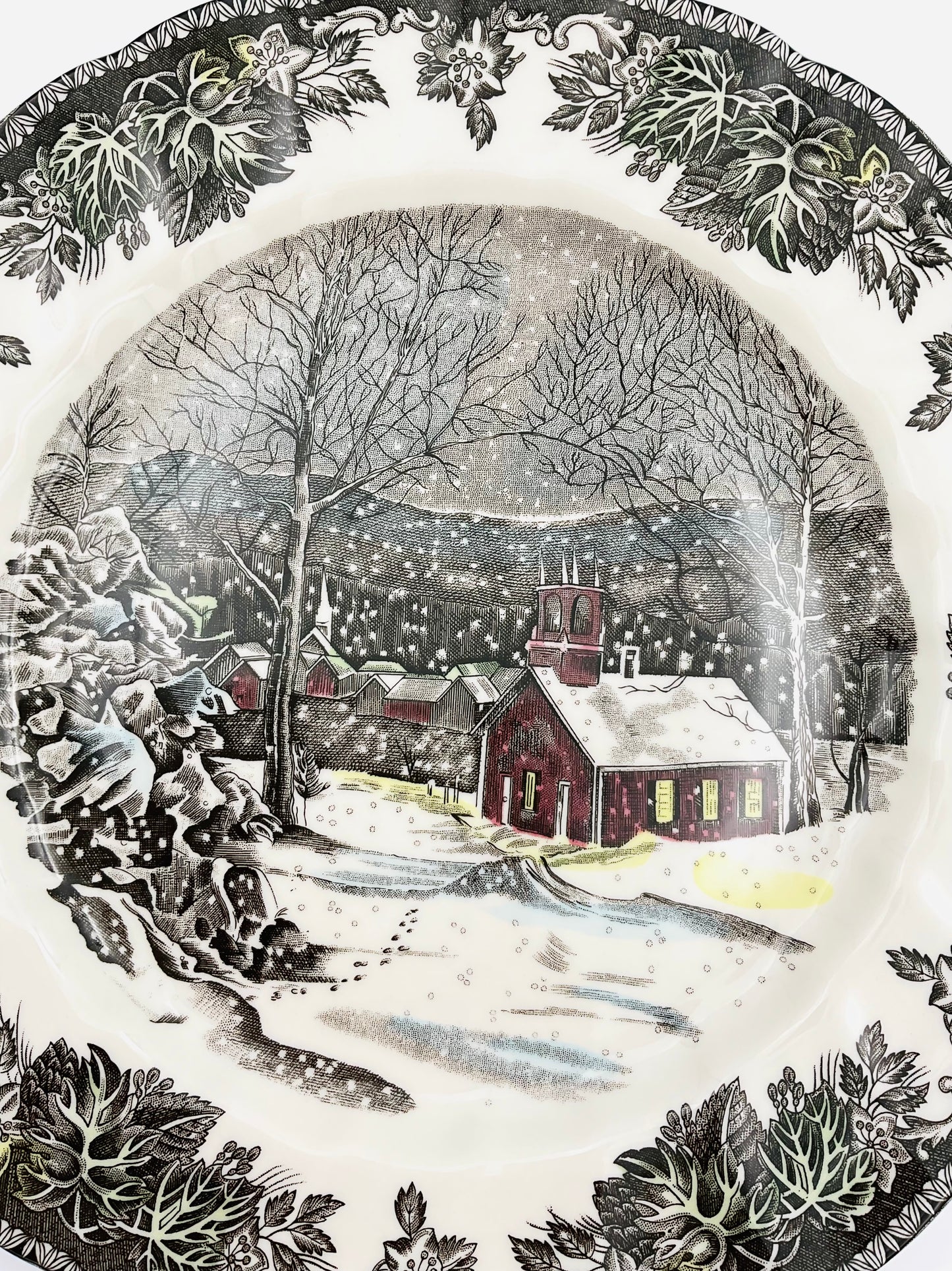 Johnson Bros Friendly Village “The School House” Dinner Plates