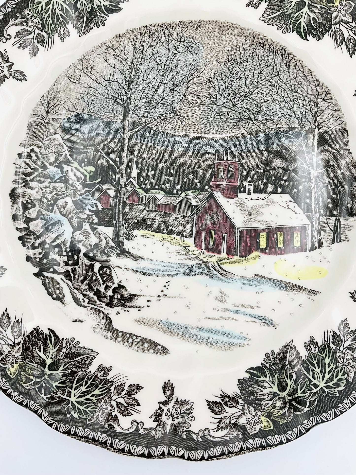 Johnson Bros Friendly Village “The School House” Dinner Plates