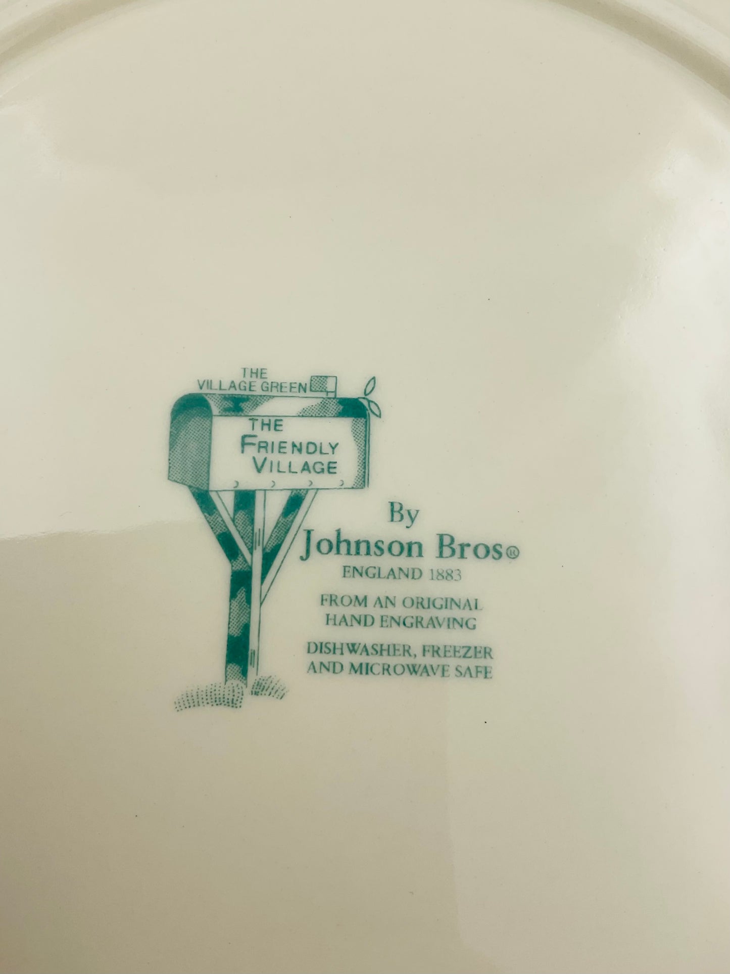 Johnson Bros Friendly Village “The School House” Dinner Plates