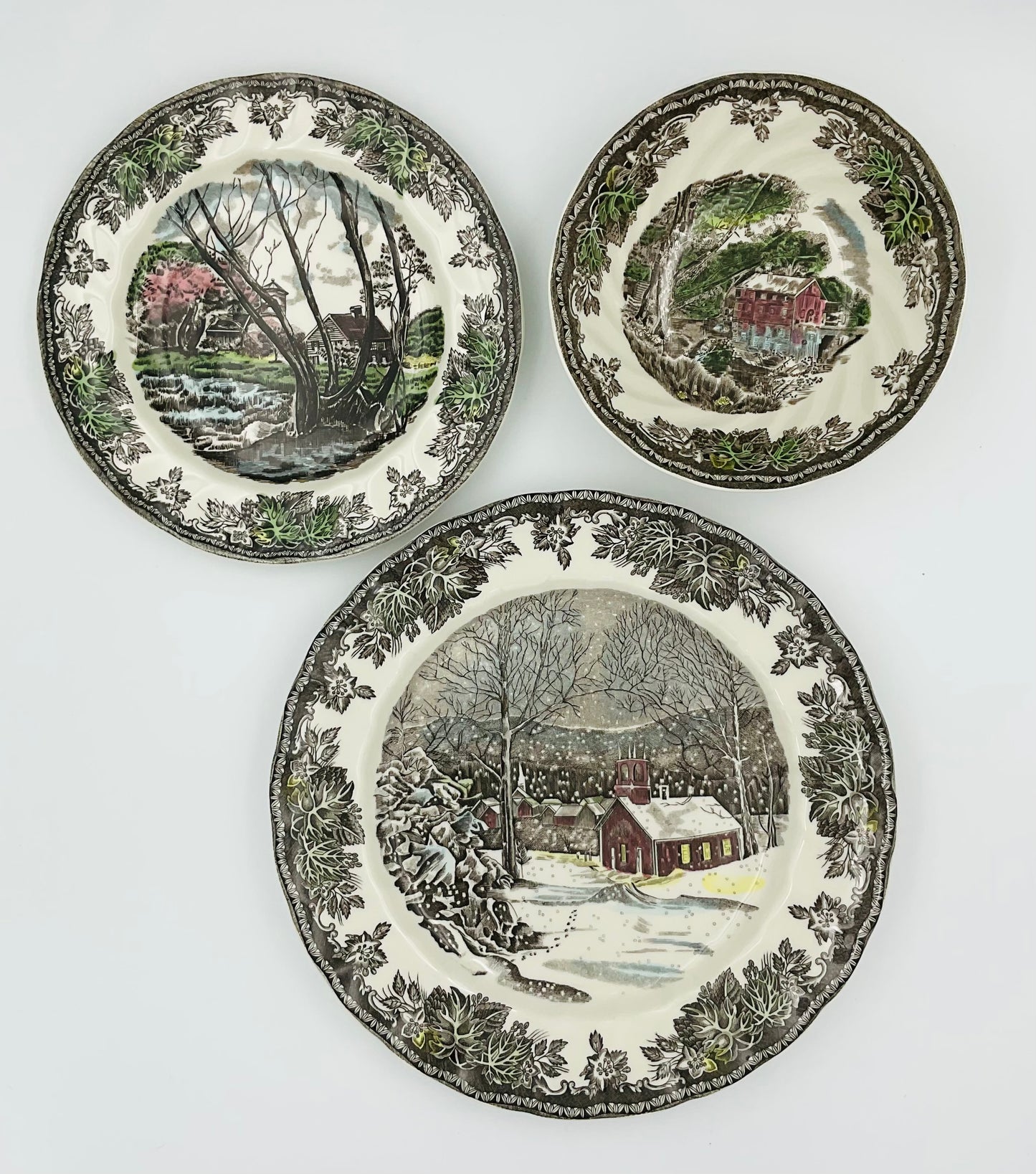 Johnson Bros Friendly Village “The School House” Dinner Plates