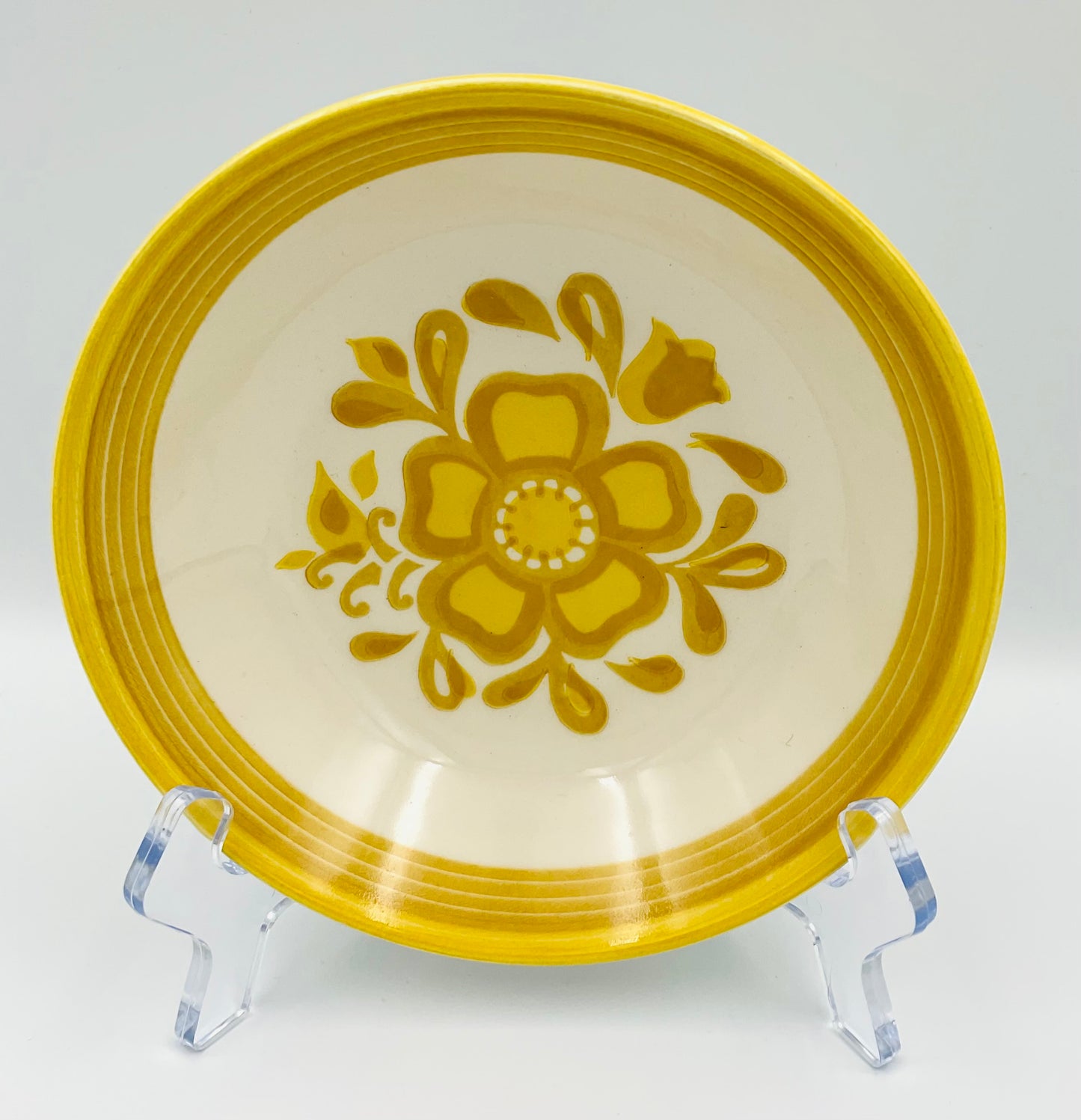 Set of 2 Vintage Royal China Ironstone Small Bowls in the Damsel Pattern.