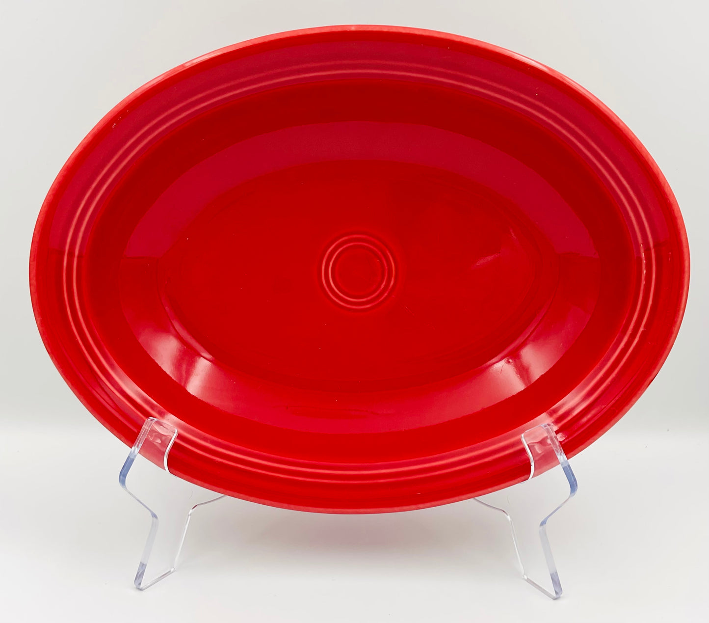 Vintage Fiestaware HLC Scarlet Oval Serving Bowl