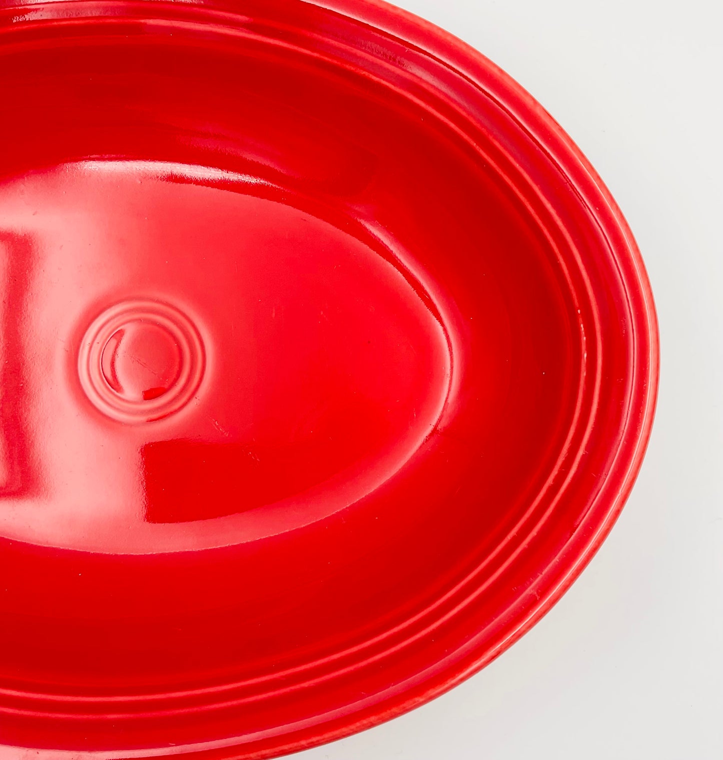 Vintage Fiestaware HLC Scarlet Oval Serving Bowl