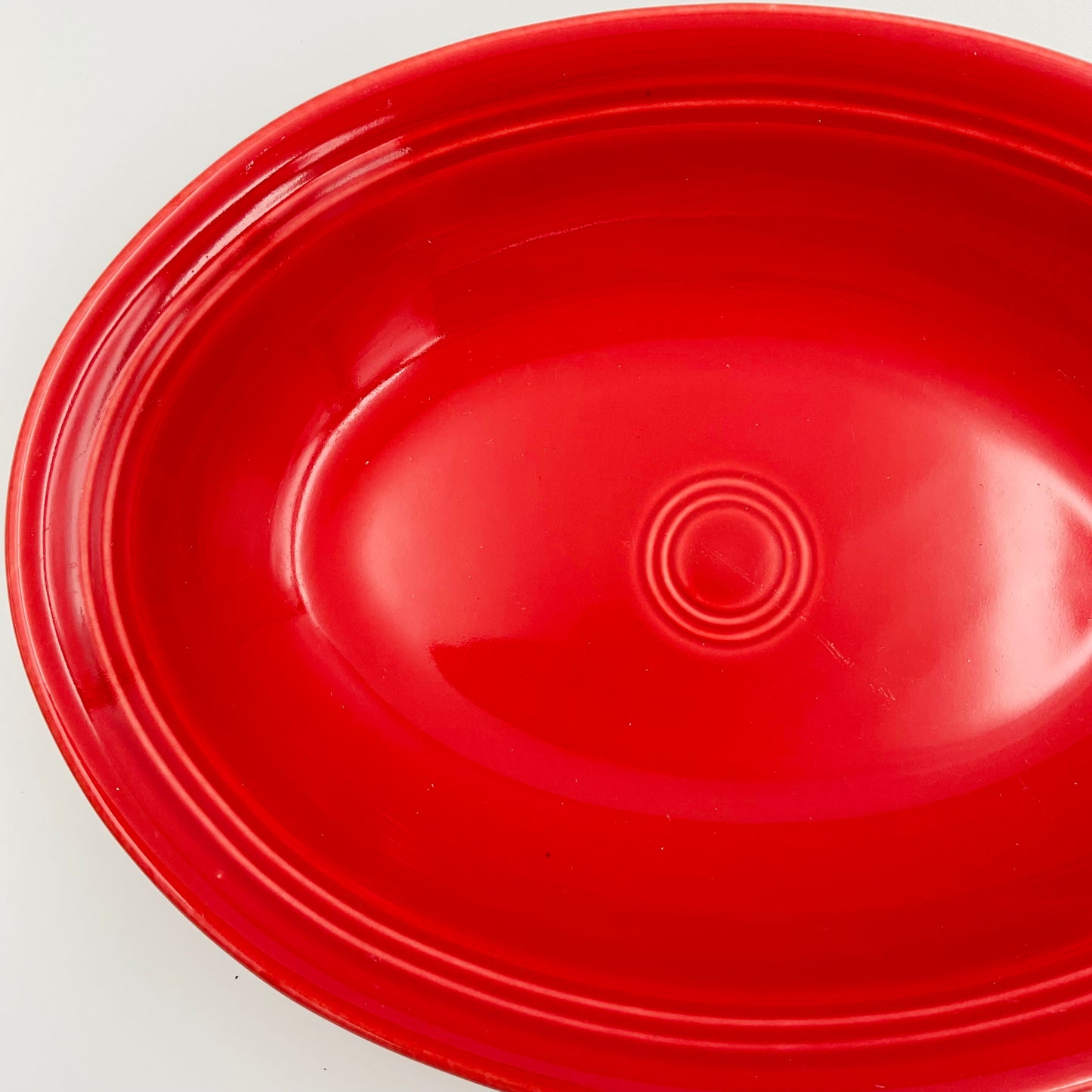 Vintage Fiestaware HLC Scarlet Oval Serving Bowl