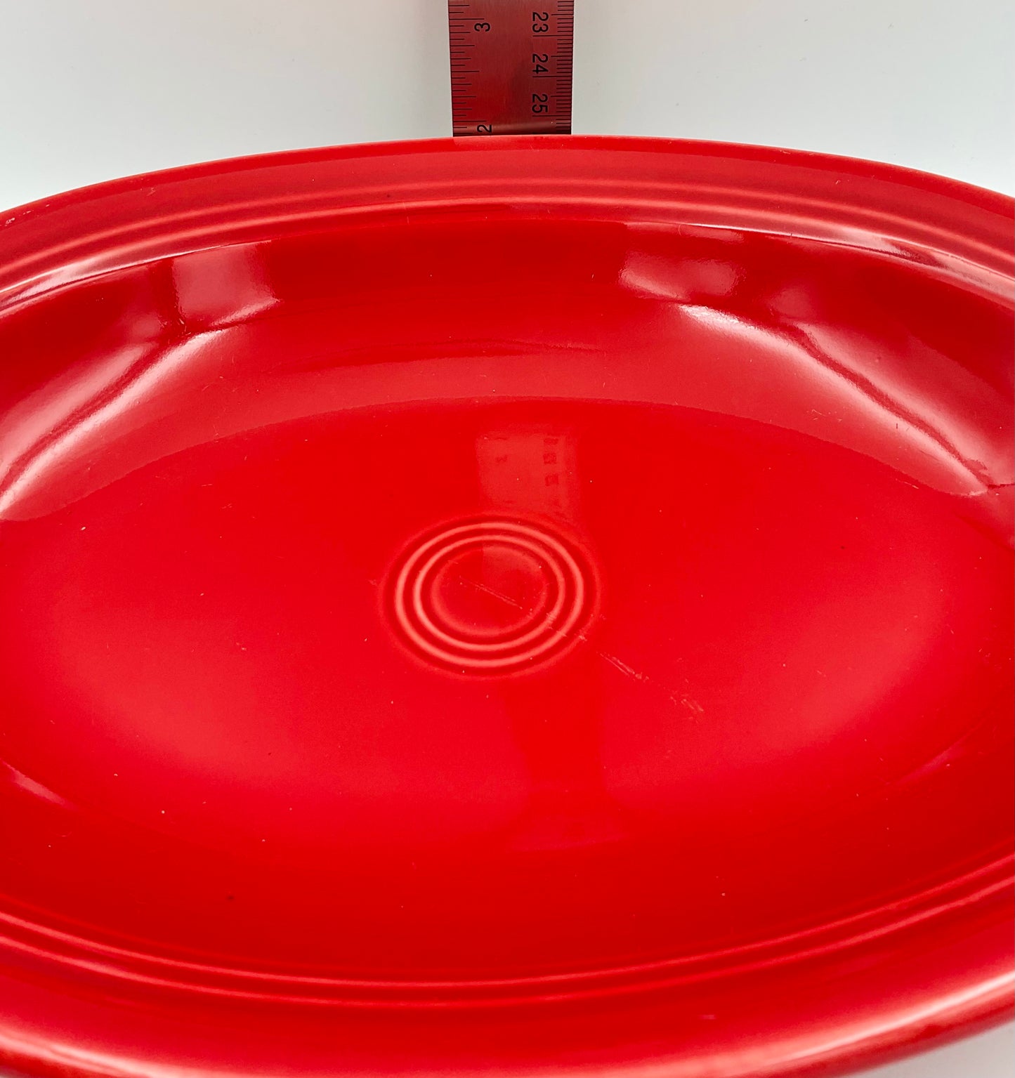 Vintage Fiestaware HLC Scarlet Oval Serving Bowl