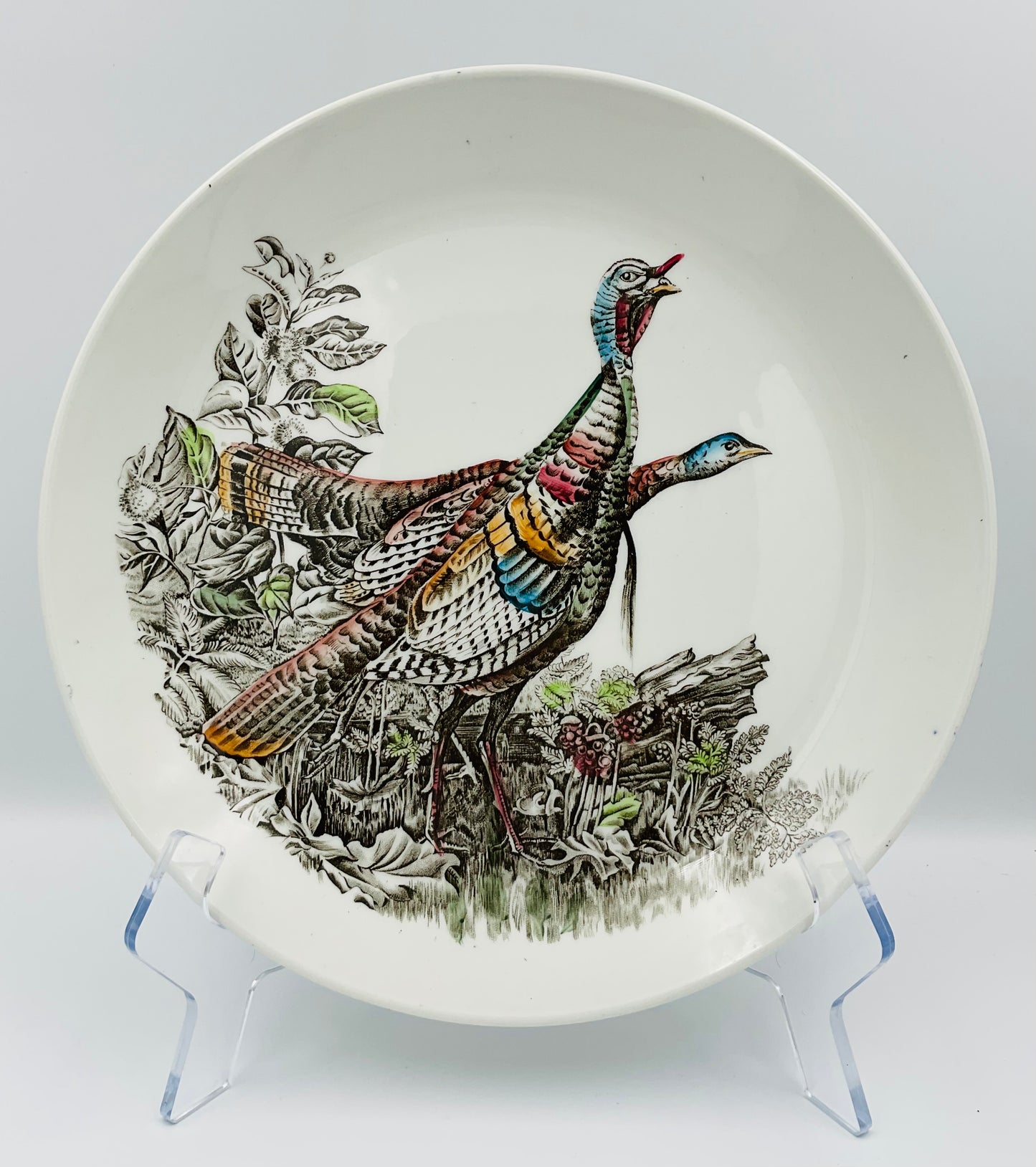 Vintage Johnson Brothers Wild Turkey Serving Plate