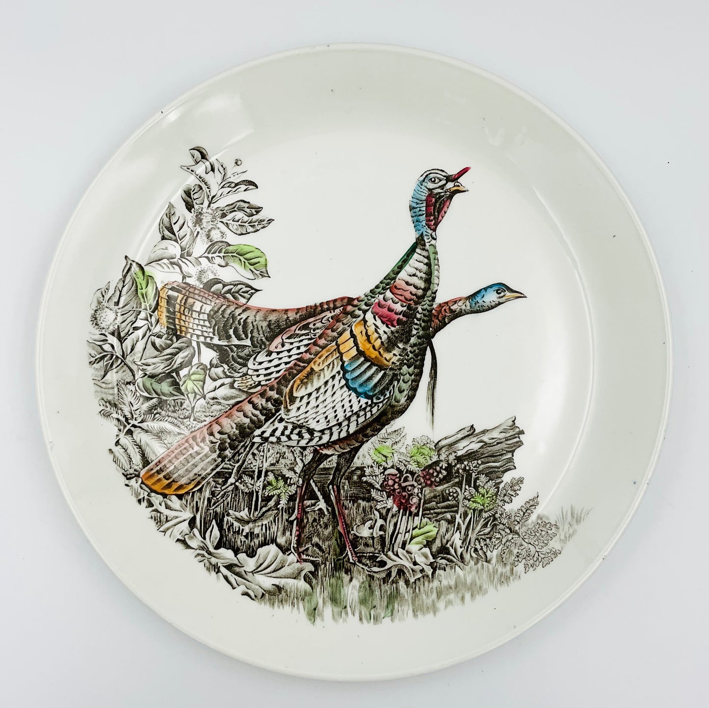 Vintage Johnson Brothers Wild Turkey Serving Plate
