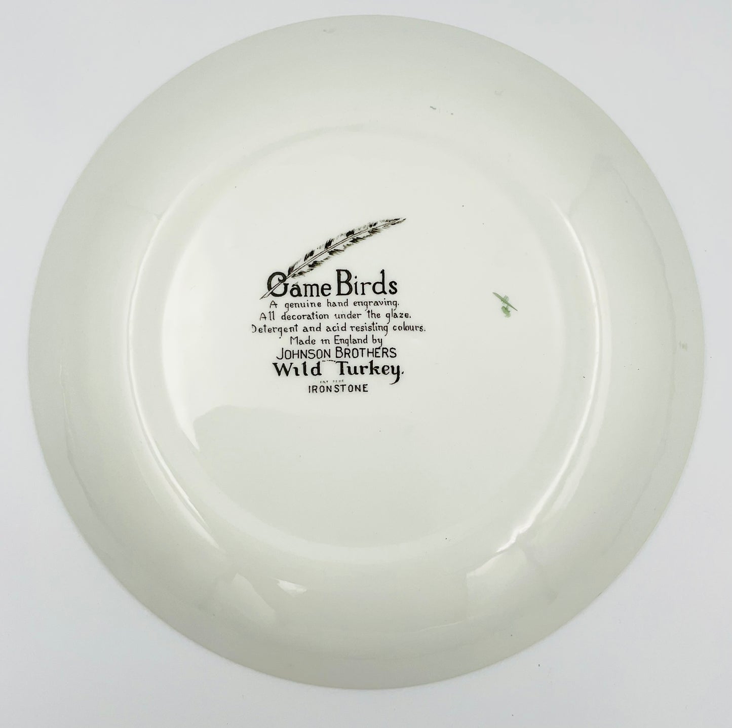 Vintage Johnson Brothers Wild Turkey Serving Plate