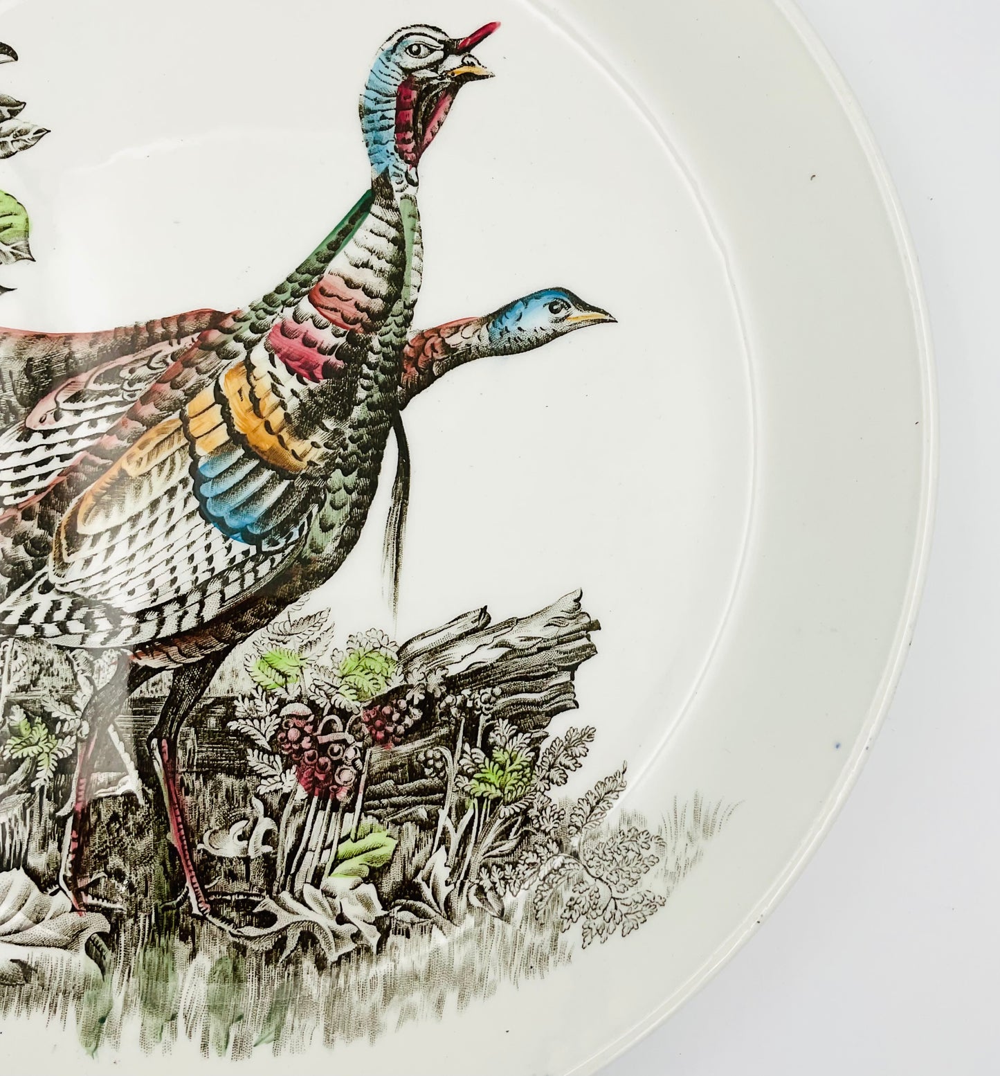 Vintage Johnson Brothers Wild Turkey Serving Plate