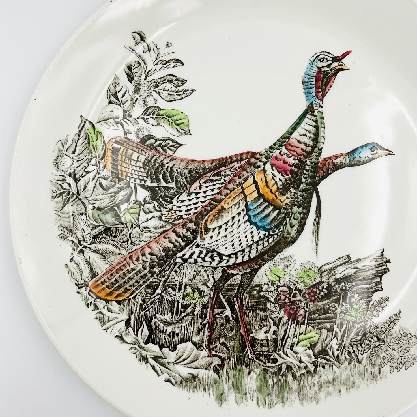 Vintage Johnson Brothers Wild Turkey Serving Plate