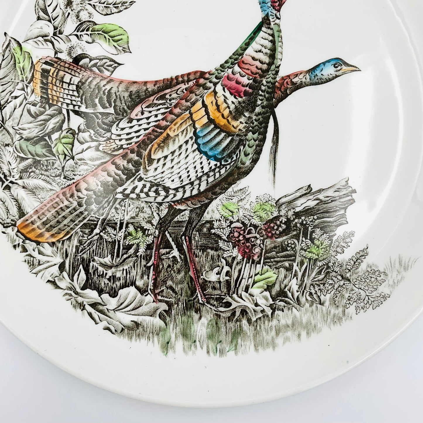 Vintage Johnson Brothers Wild Turkey Serving Plate
