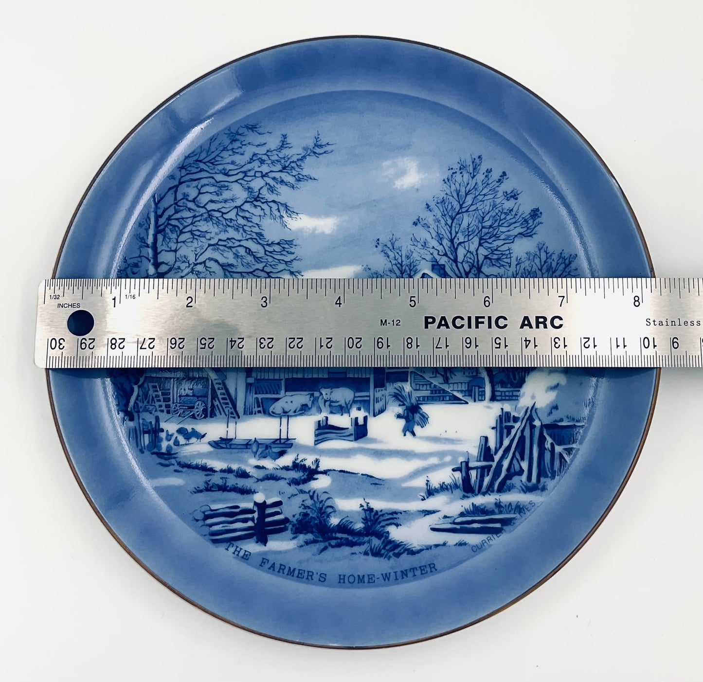 Vintage Currier & Ives “The Farmer’s Home-Winter” Collectible Plate