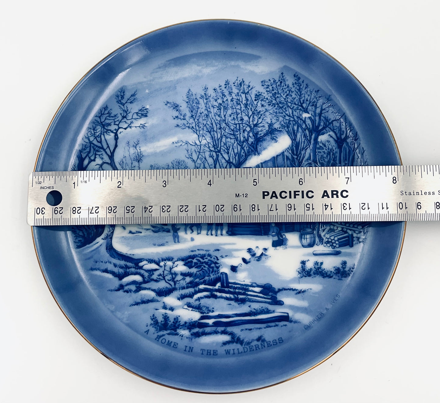 Vintage Currier & Ives “A Home in the Wilderness” Collectible Plate