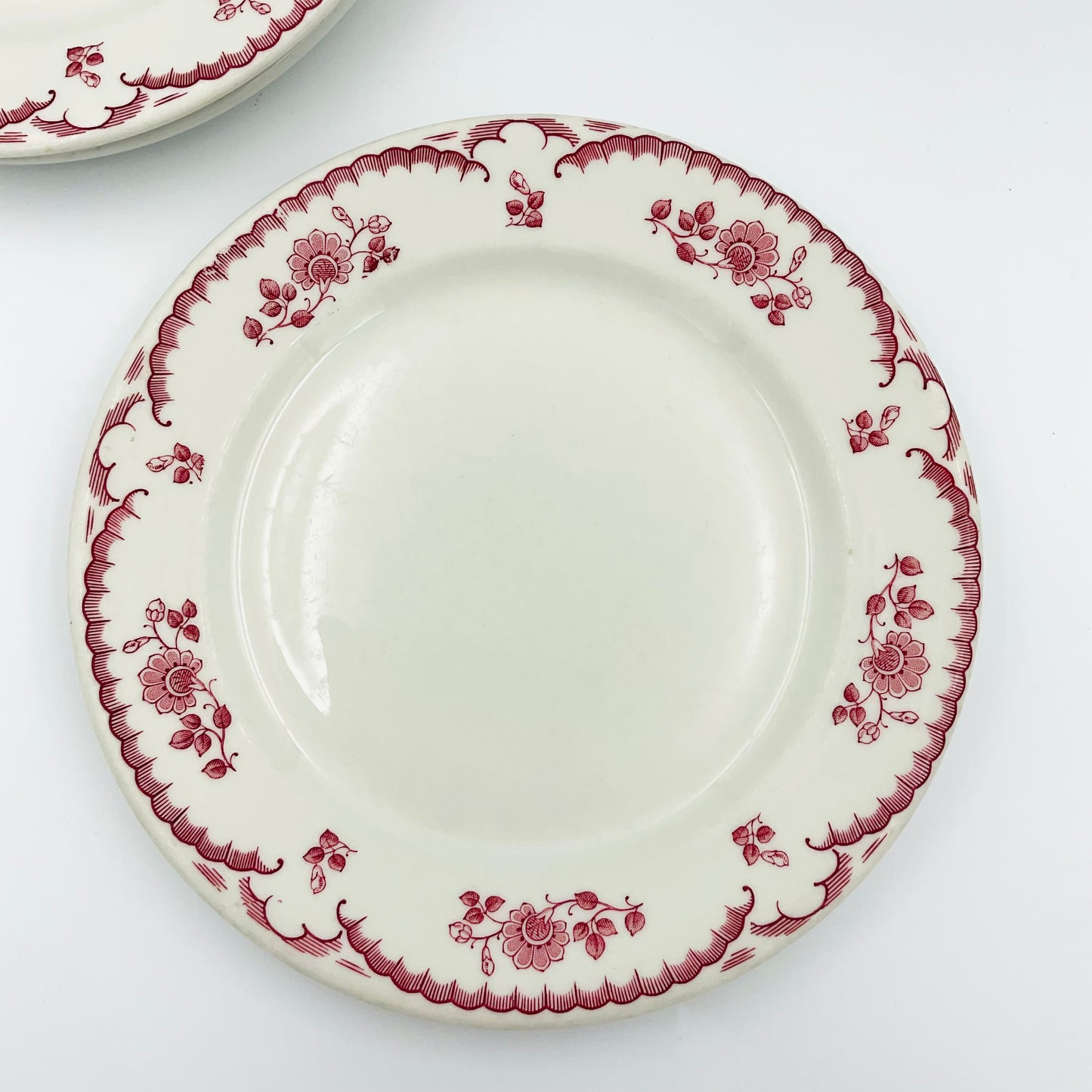 Vintage Shenango Chardon Rose Plates - Set of 3