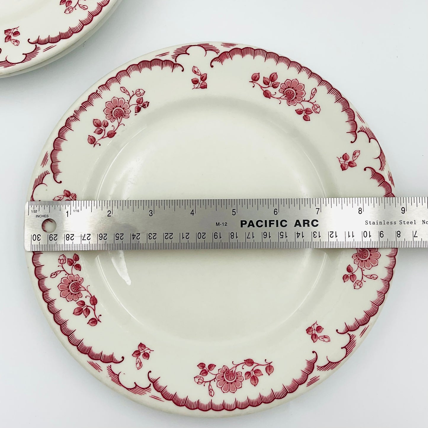 Vintage Shenango Chardon Rose Plates - Set of 3