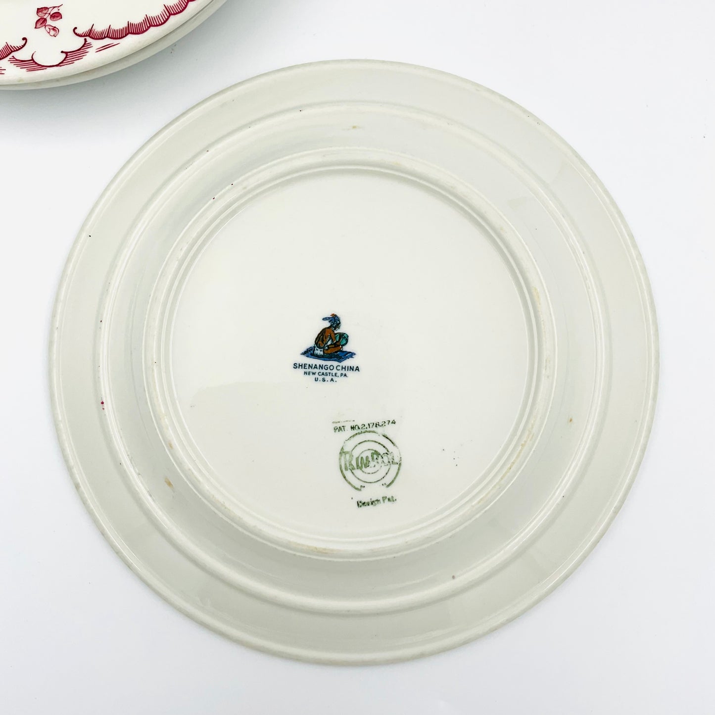Vintage Shenango Chardon Rose Plates - Set of 3