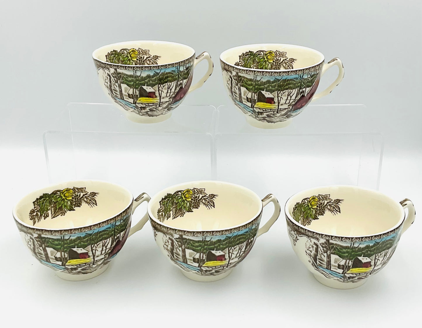Johnson Brothers Covered Bridge Tea Cups