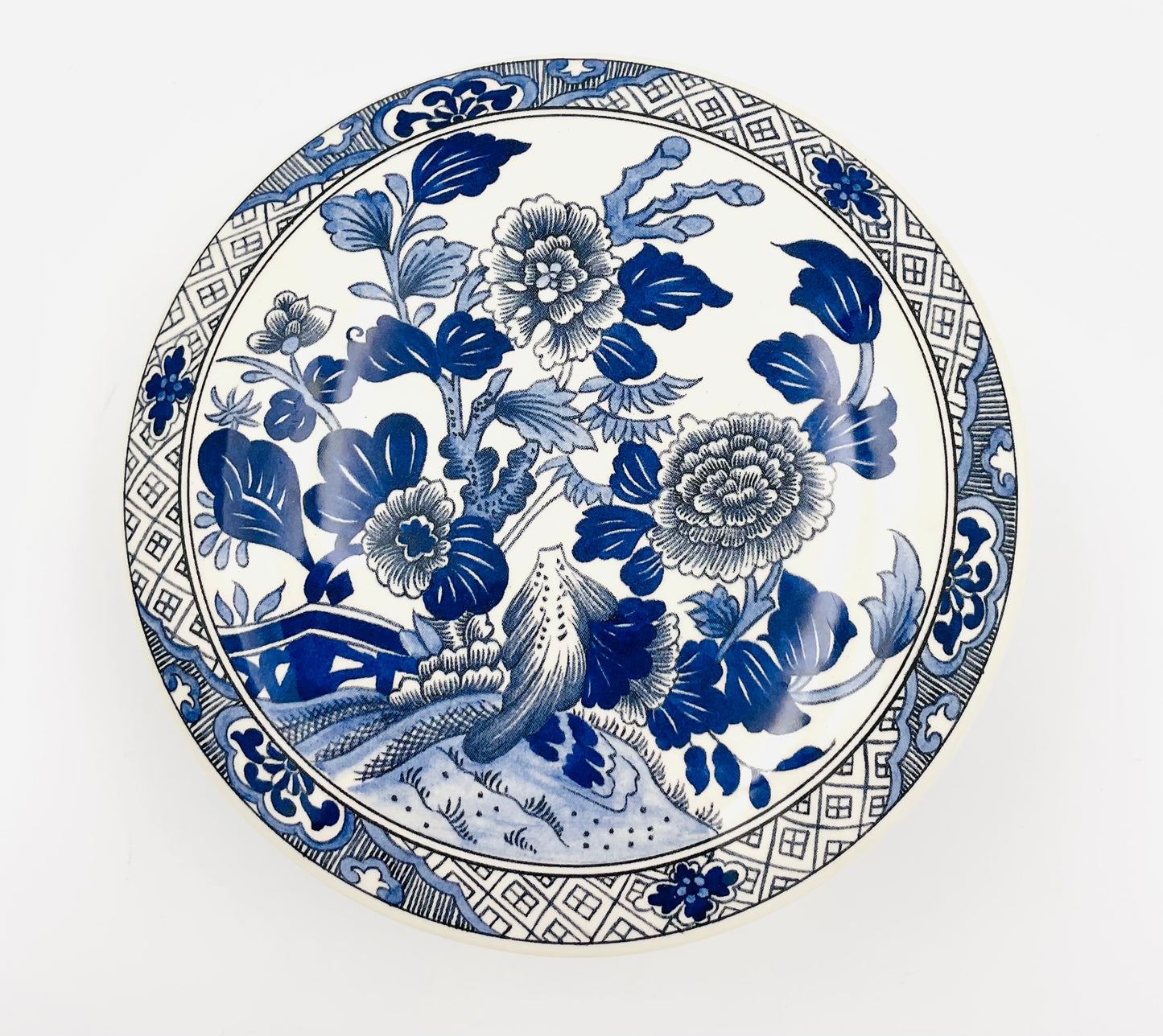 Vintage Tiffany & Co. Blue & White Peony Trinket Box