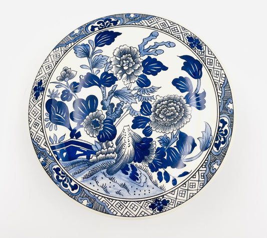 Vintage Tiffany & Co. Blue & White Peony Trinket Box