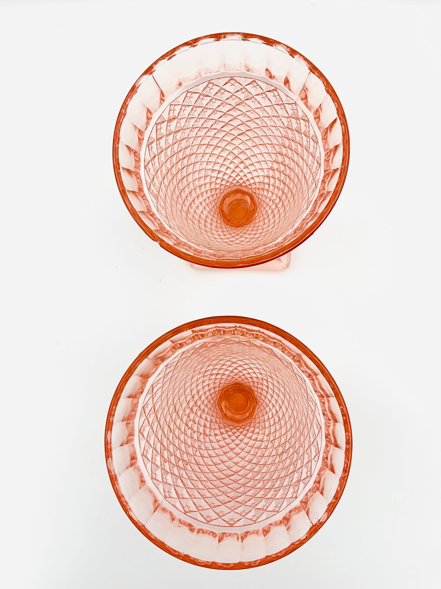 Anchor Hocking Miss America Pink Depression Glass Footed Candy Dish