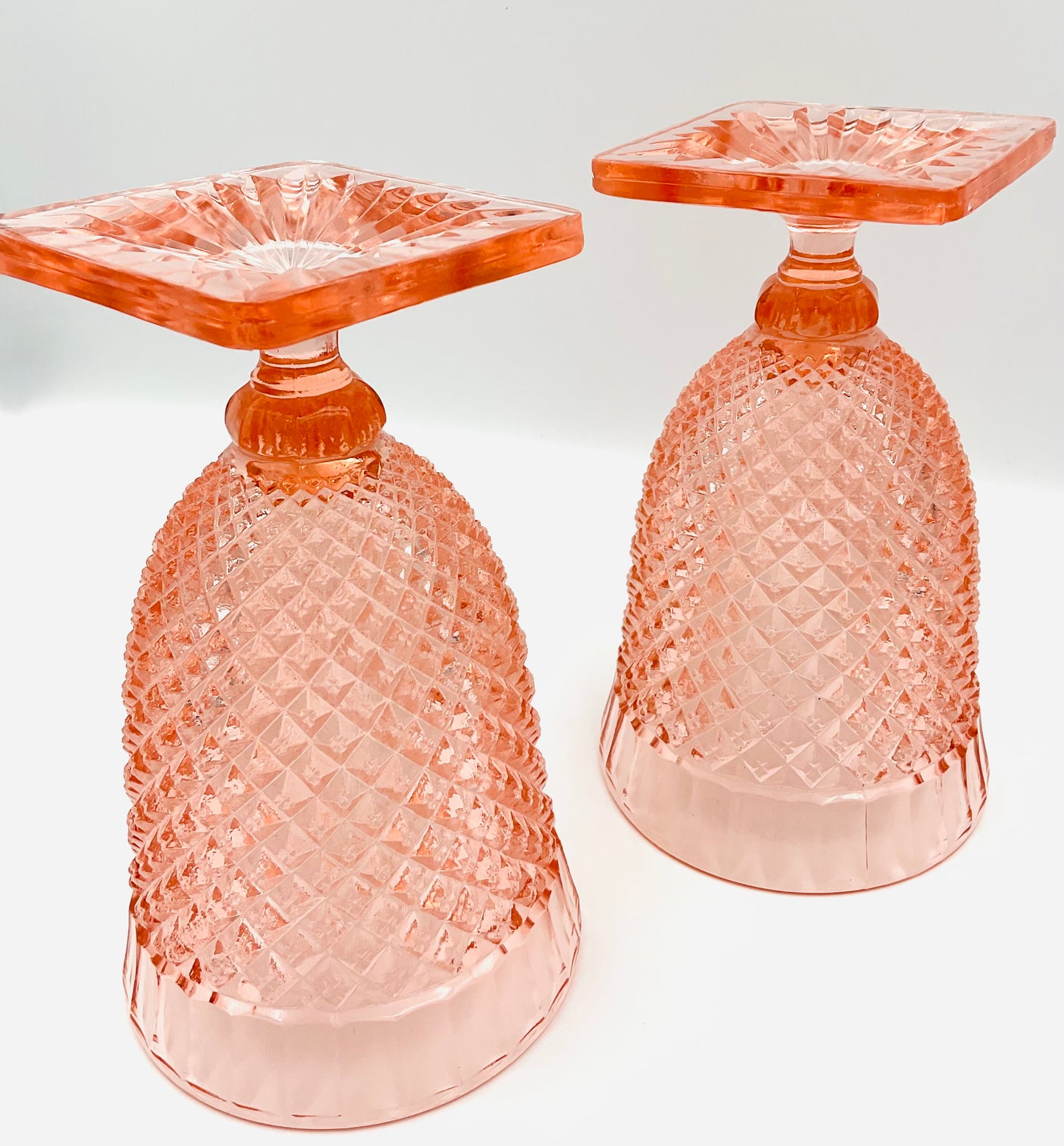 Anchor Hocking Miss America Pink Depression Glass Footed Candy Dish