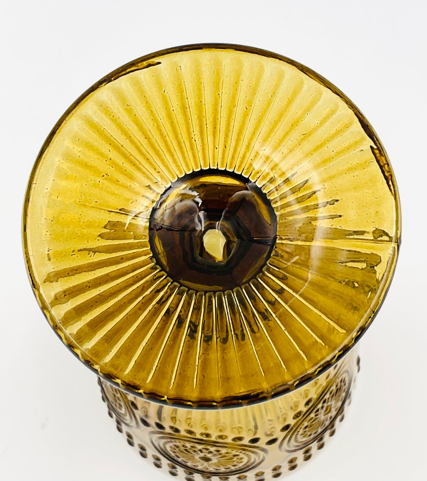 Vintage Robert Stanley Taupe Amber Goblets - Set of 4