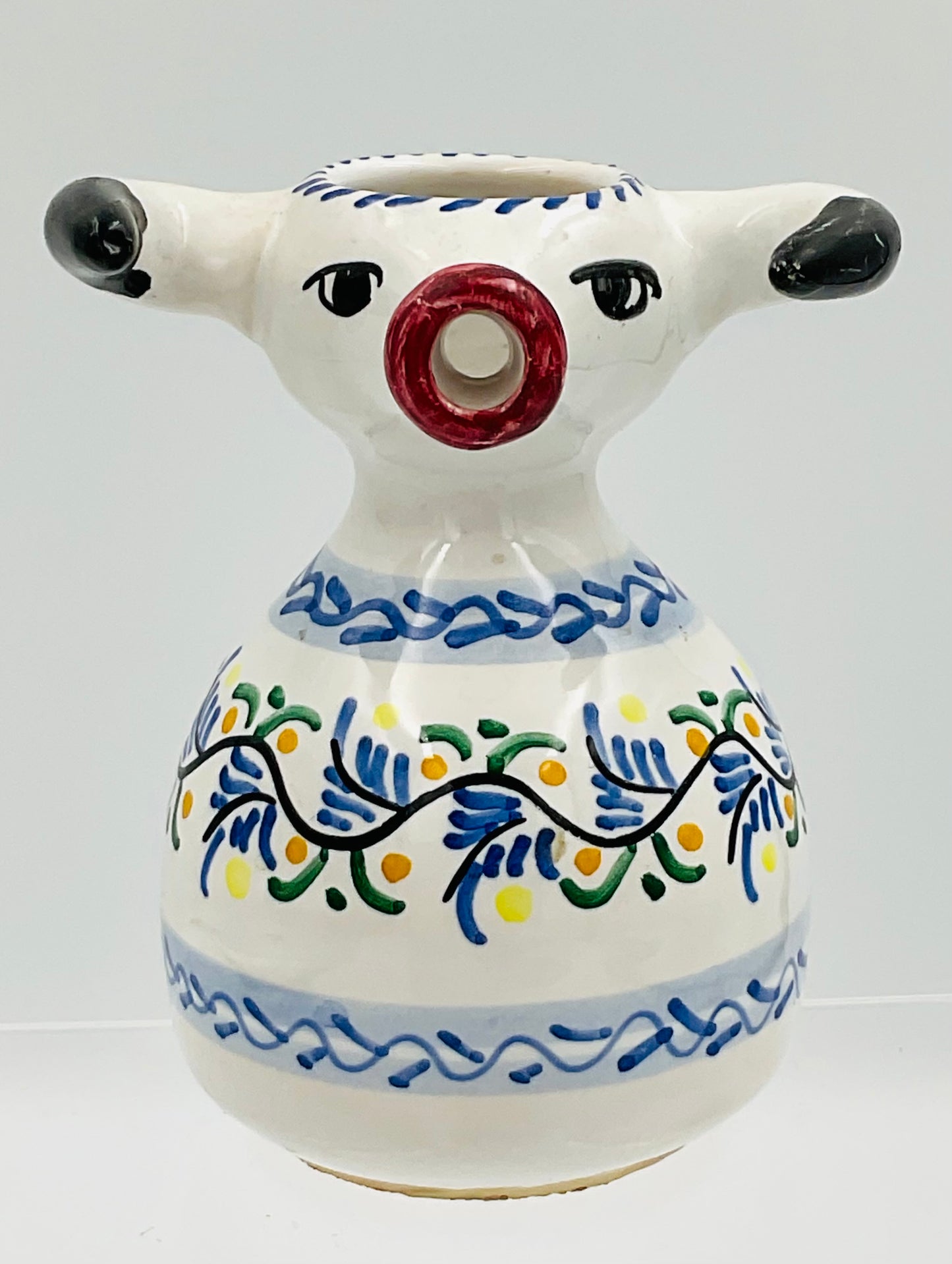 Vintage Hand Painted Espania Cow Creamer Pitcher