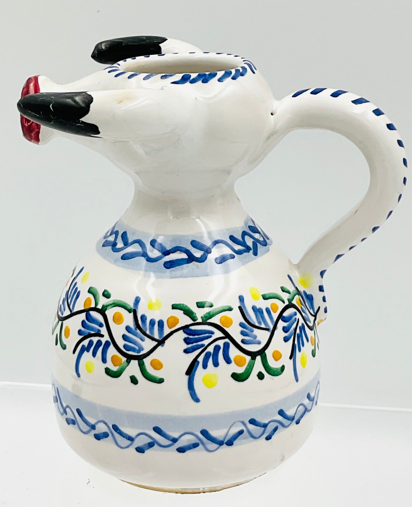 Vintage Hand Painted Espania Cow Creamer Pitcher