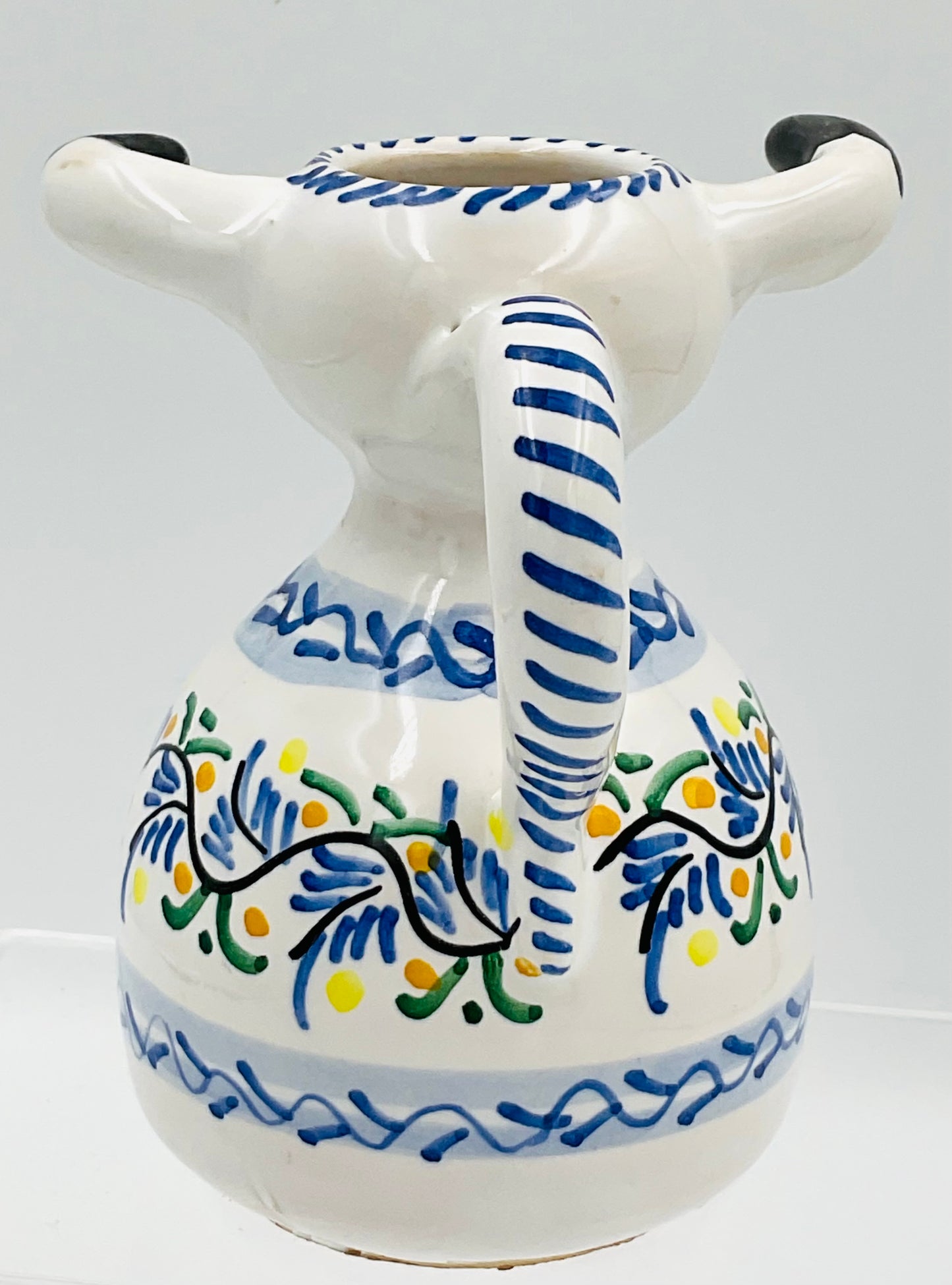 Vintage Hand Painted Espania Cow Creamer Pitcher