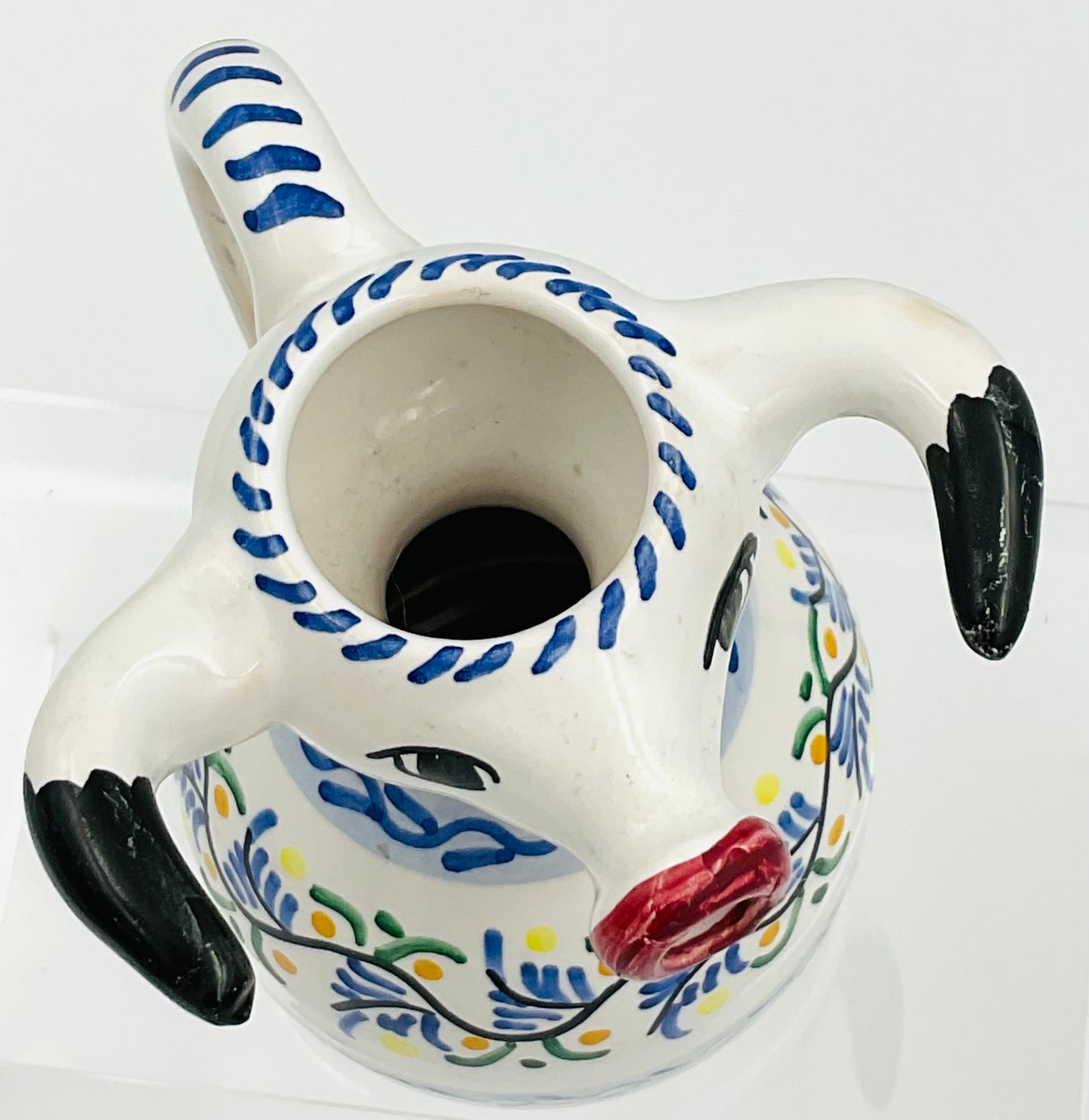 Vintage Hand Painted Espania Cow Creamer Pitcher