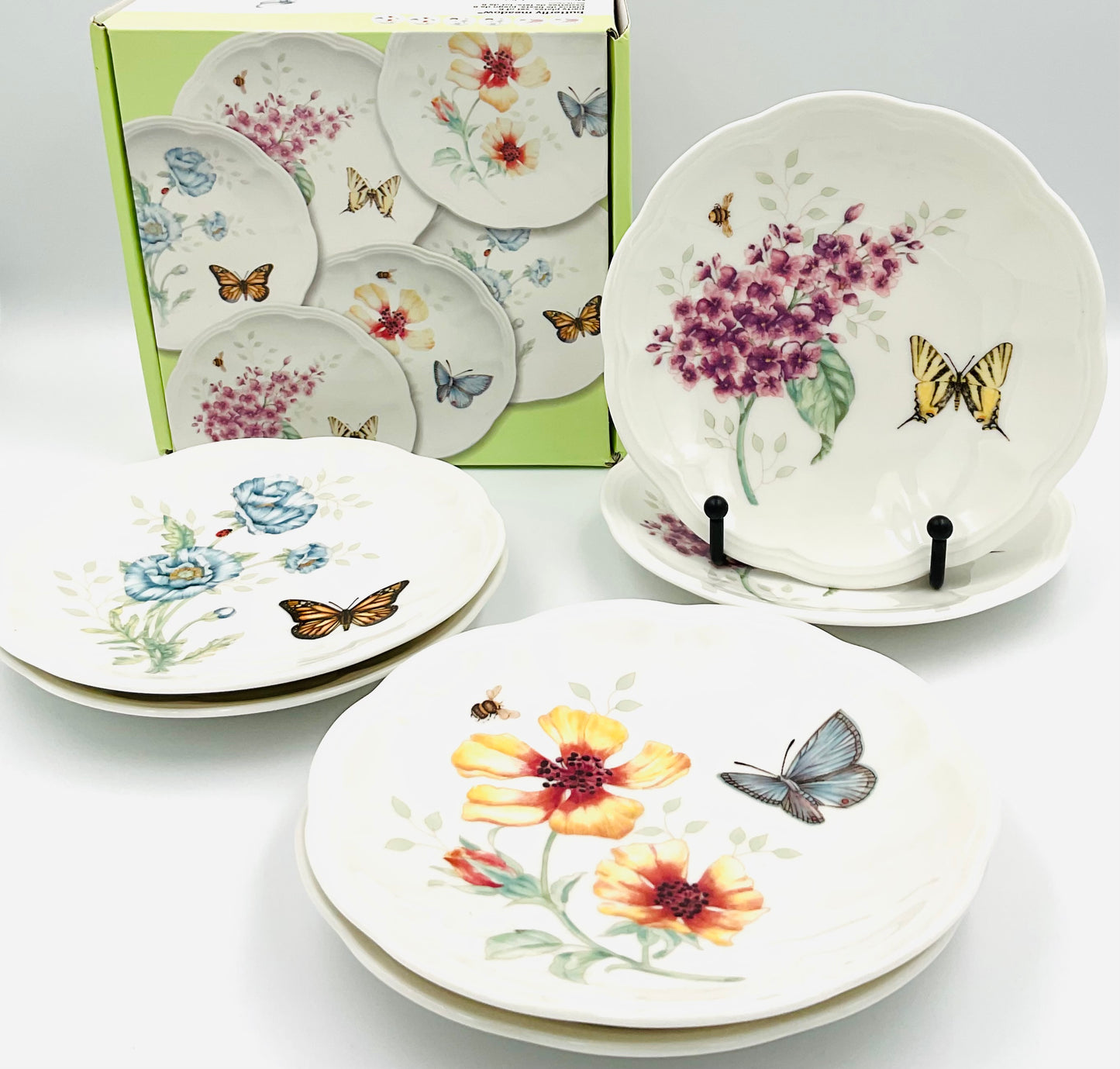 Lenox Butterfly Meadow Party Plates - Set of 6 IOB
